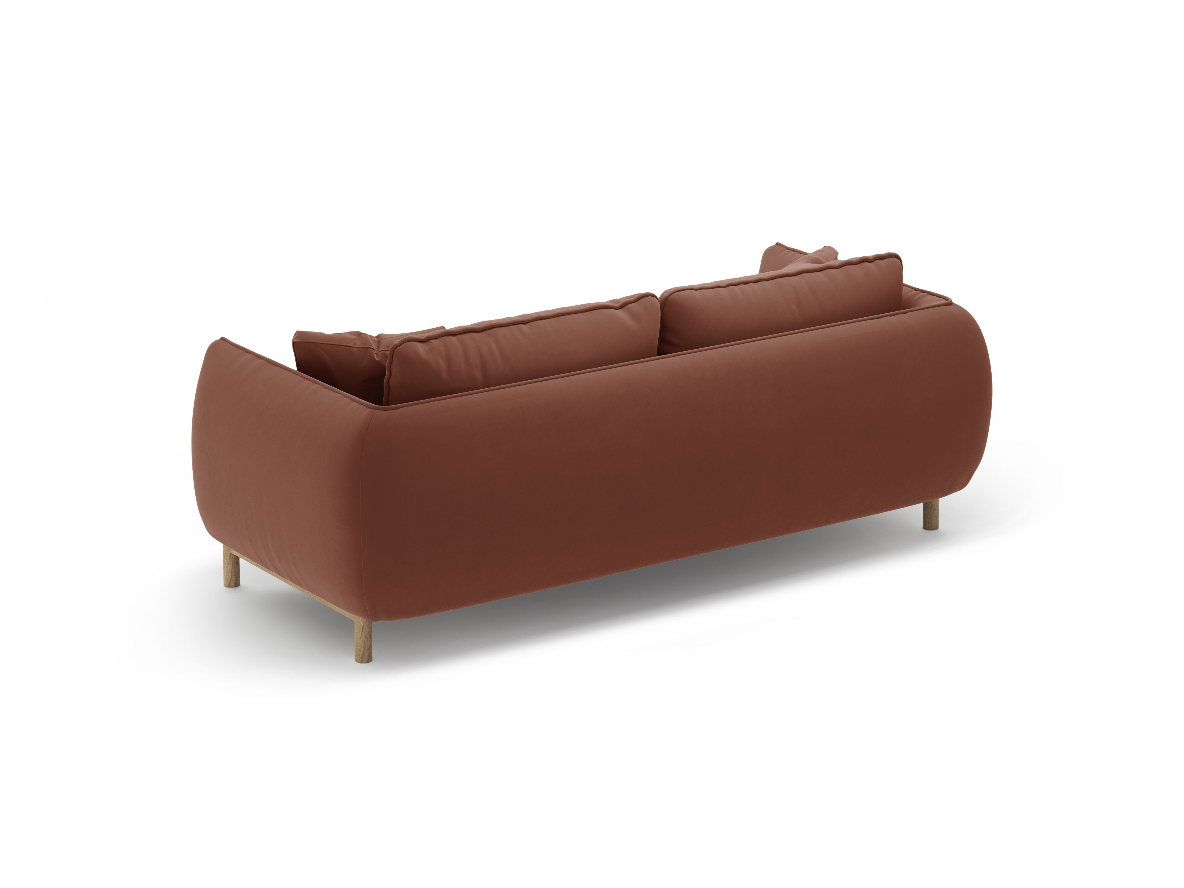 Velvet 2-Seater Sofa ADA cuoio
