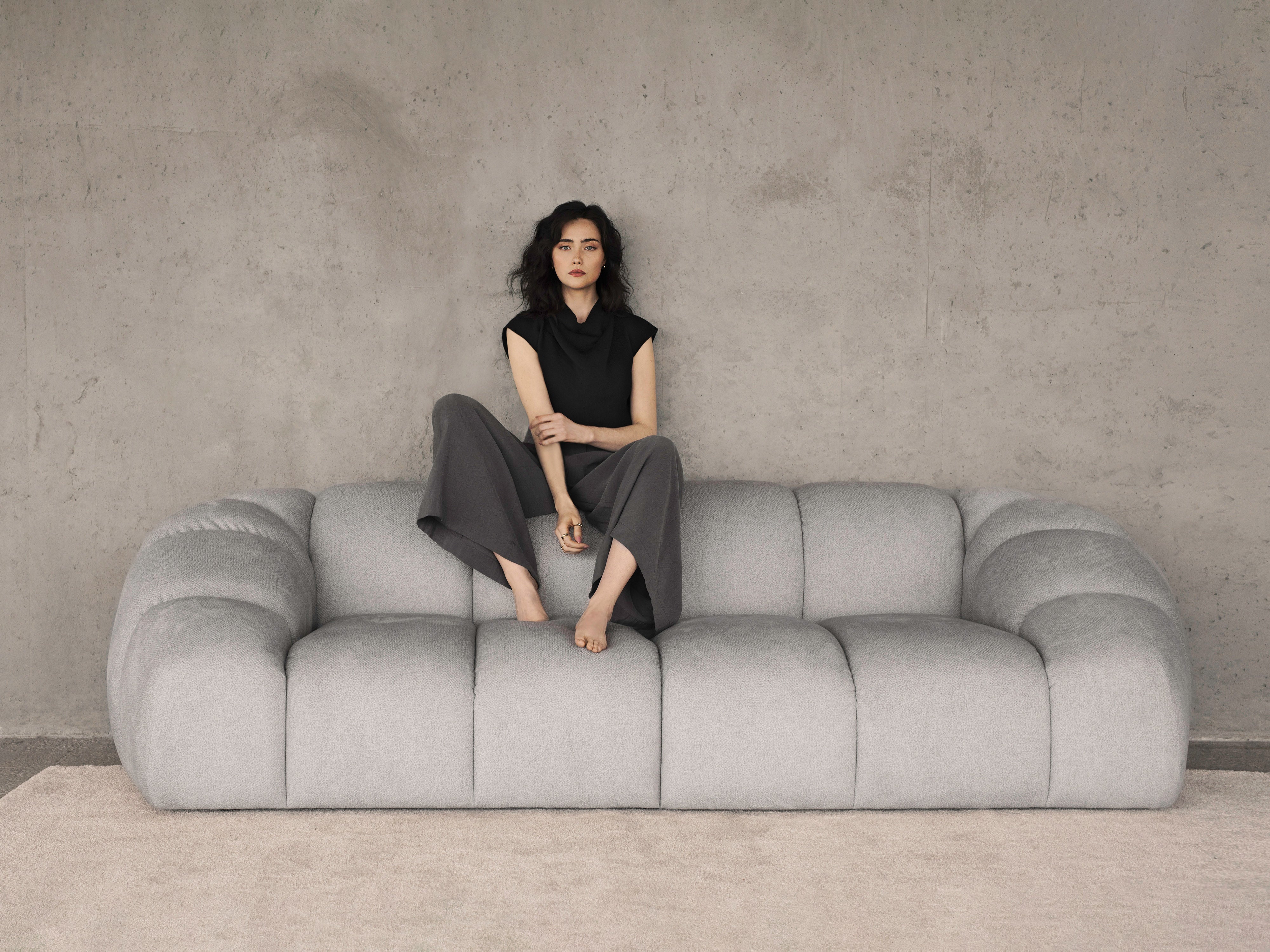 Velvet Right Corner Sofa, "Diana", 3 Sitze, Grün, 294x182x72
In Europa gemacht