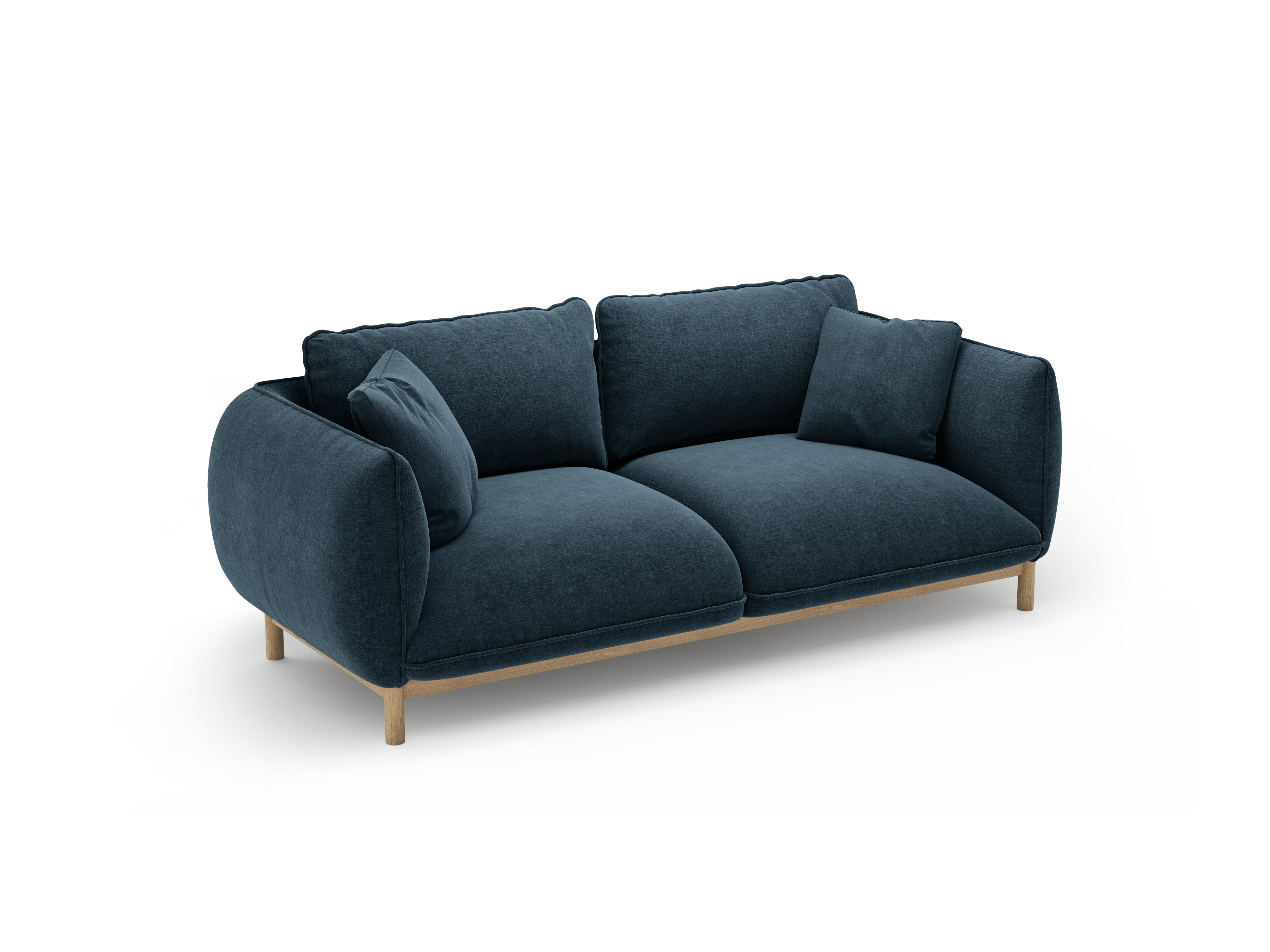 2-seater Sofa ADA sea blue chenille