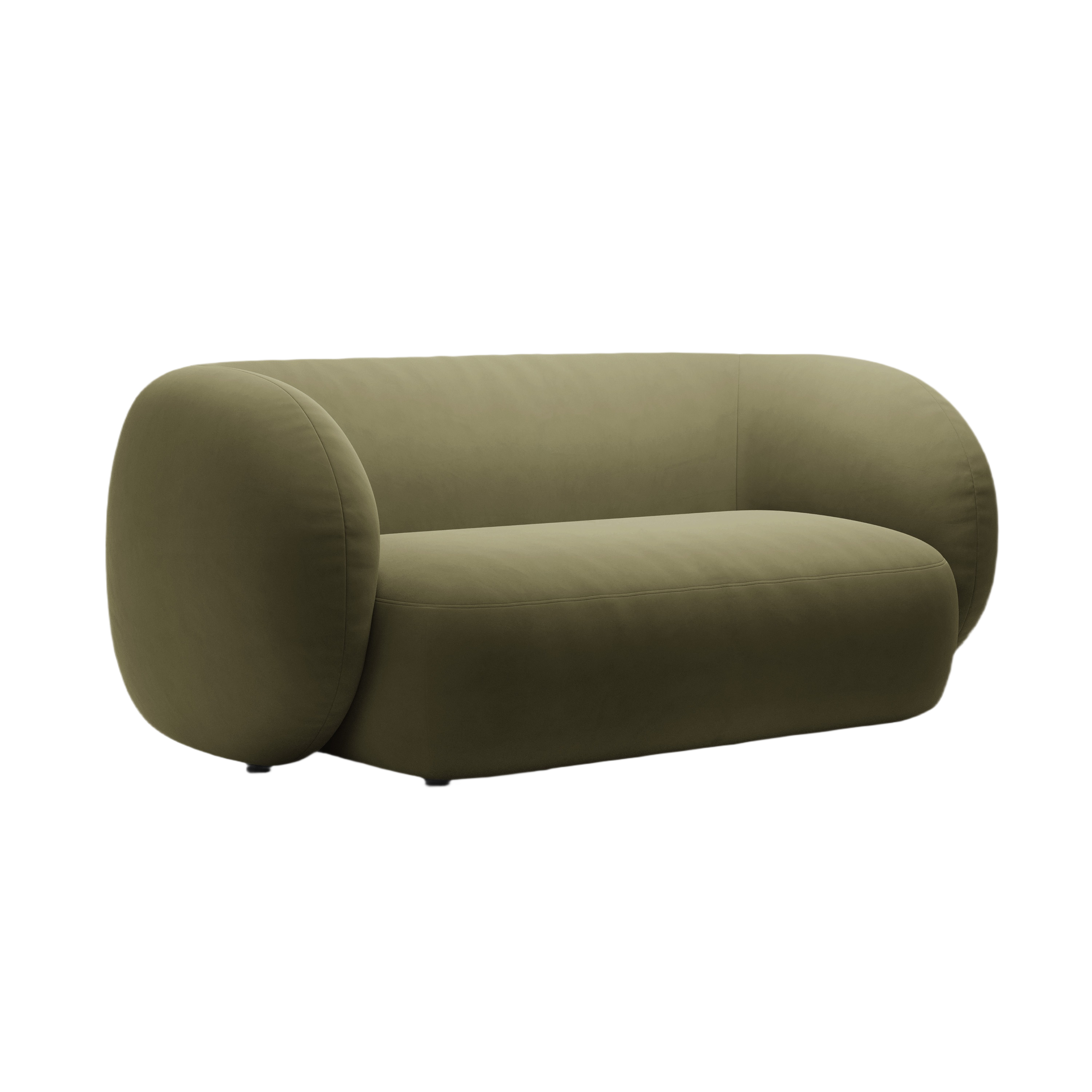 Velvet 2-Seater Sofa KATE Green