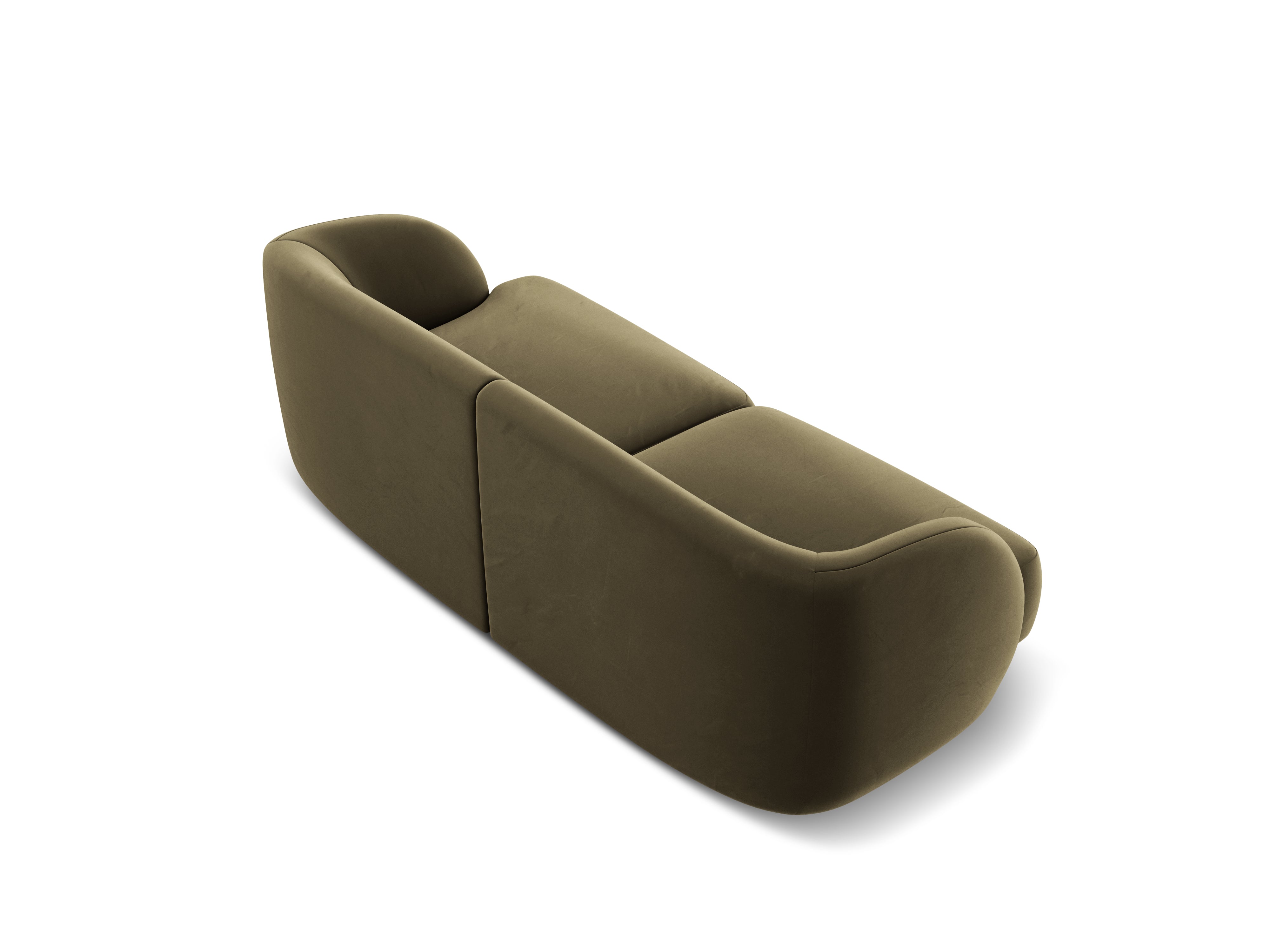 Sofa aksamitna 2-osobowa MILEY zielony Micadoni    Eye on Design