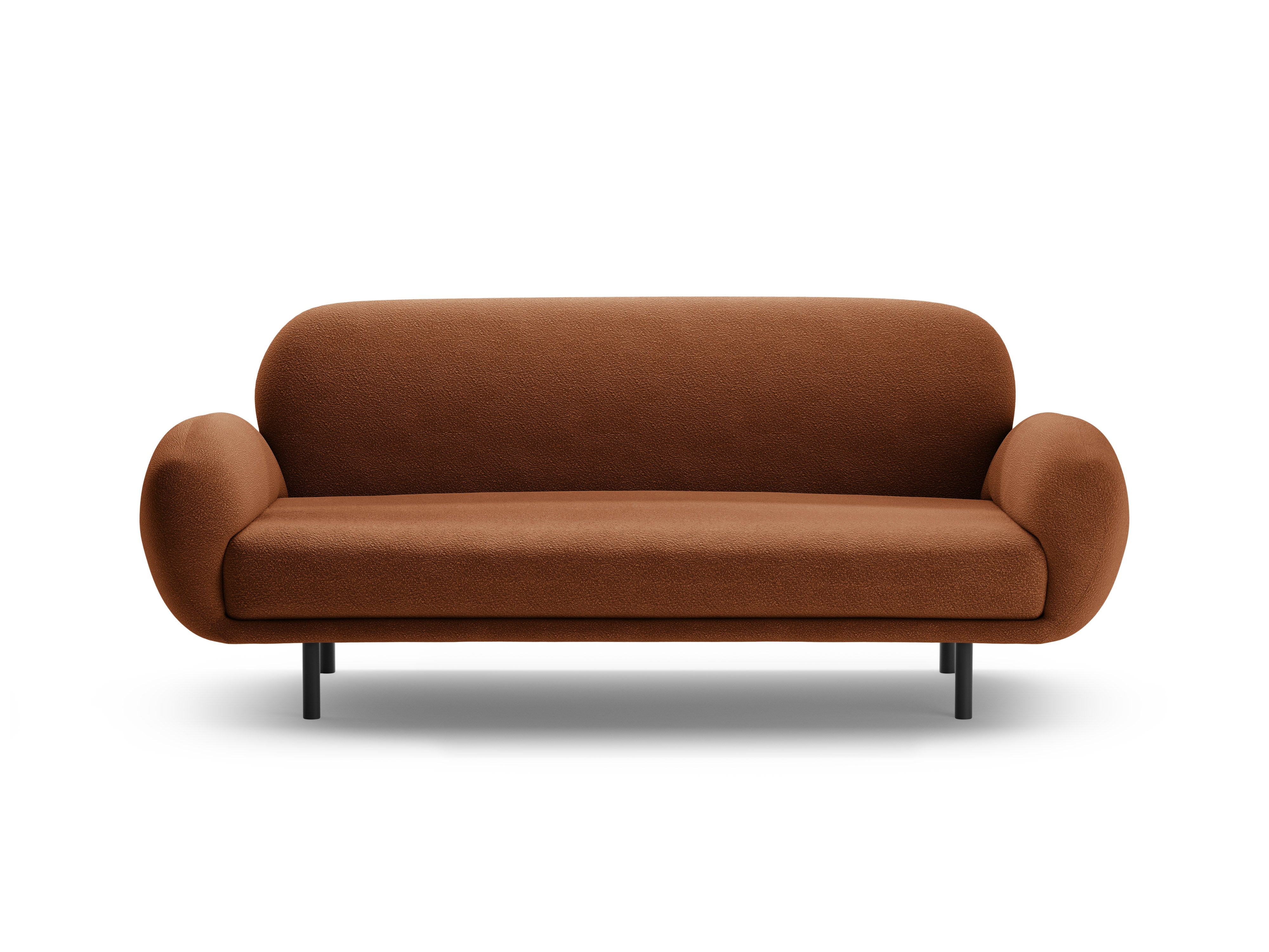 Sofa 2,5-sitzige POPPY terracotta Boucle