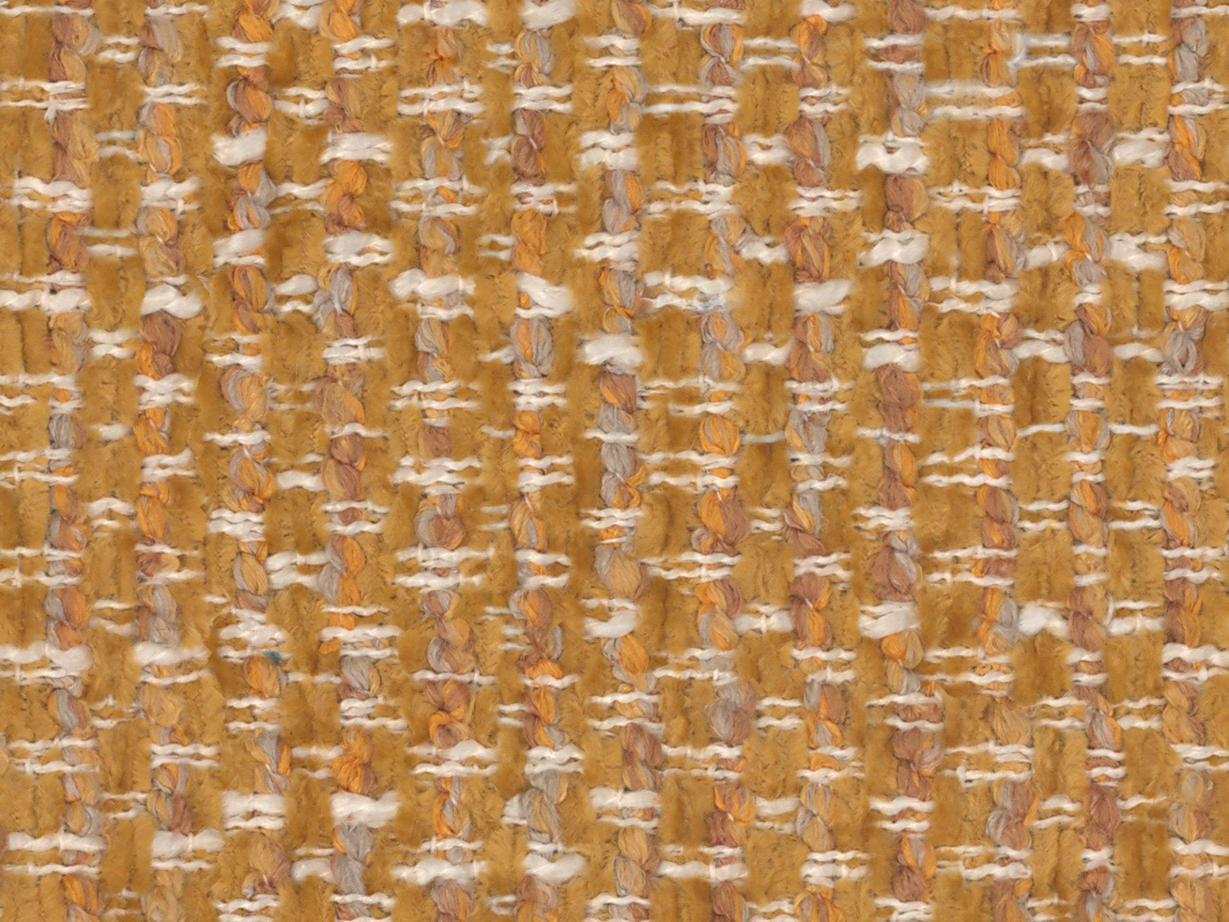 2.5-seater POPPY mustard chenille sofa