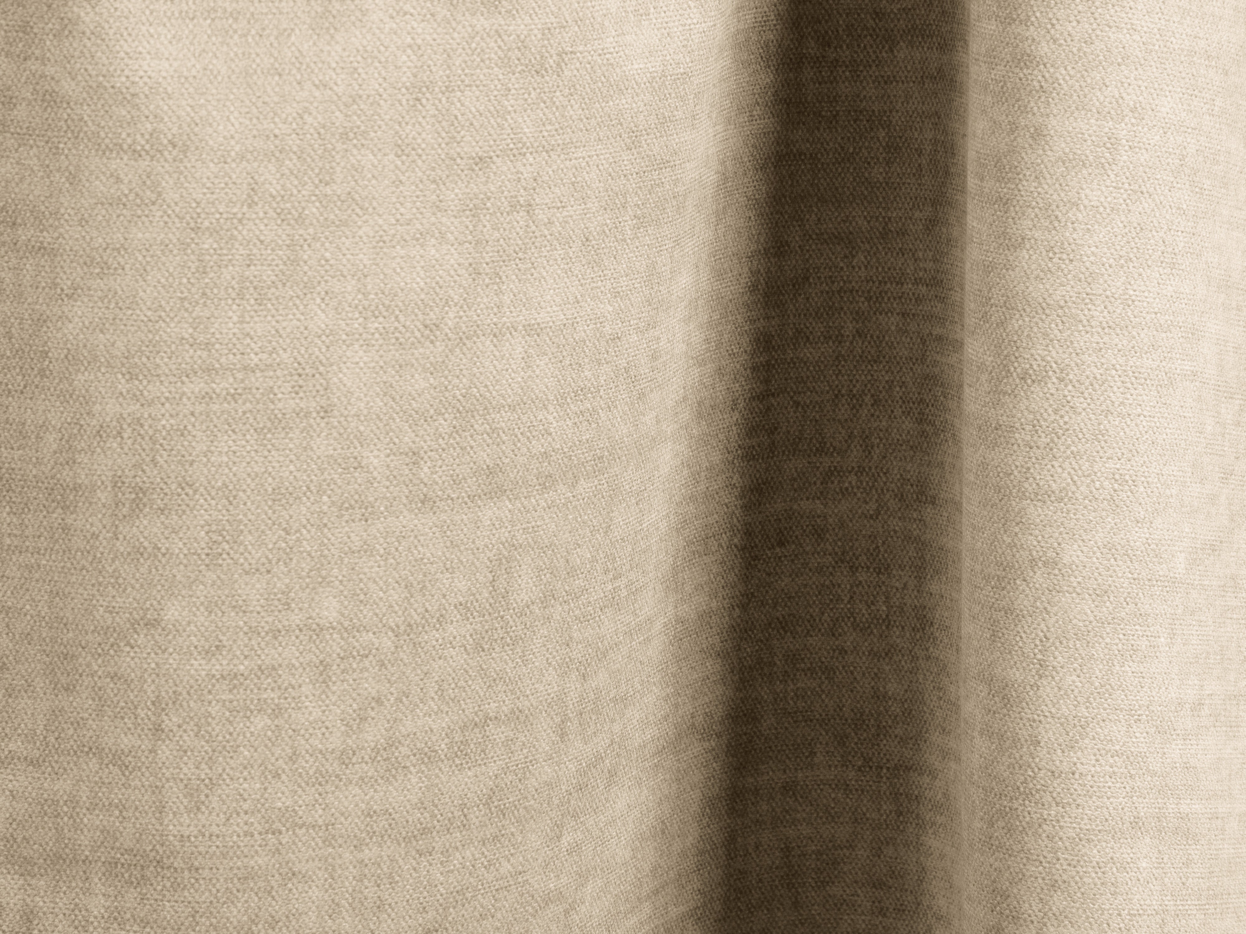 Velvet sofa with Ella light beige sleeping function