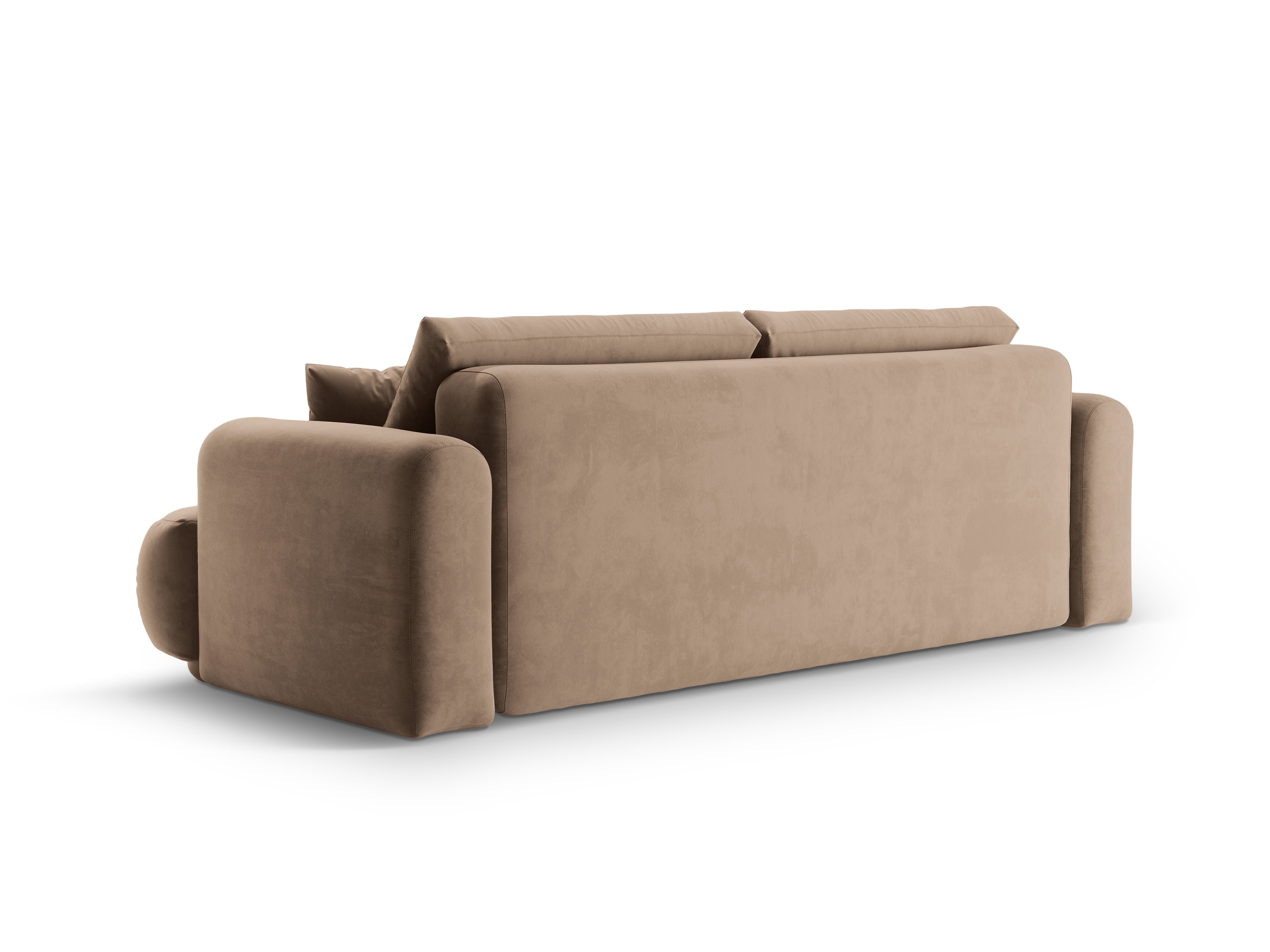 Samtsofa mit Ella schlafende dunkle Bank