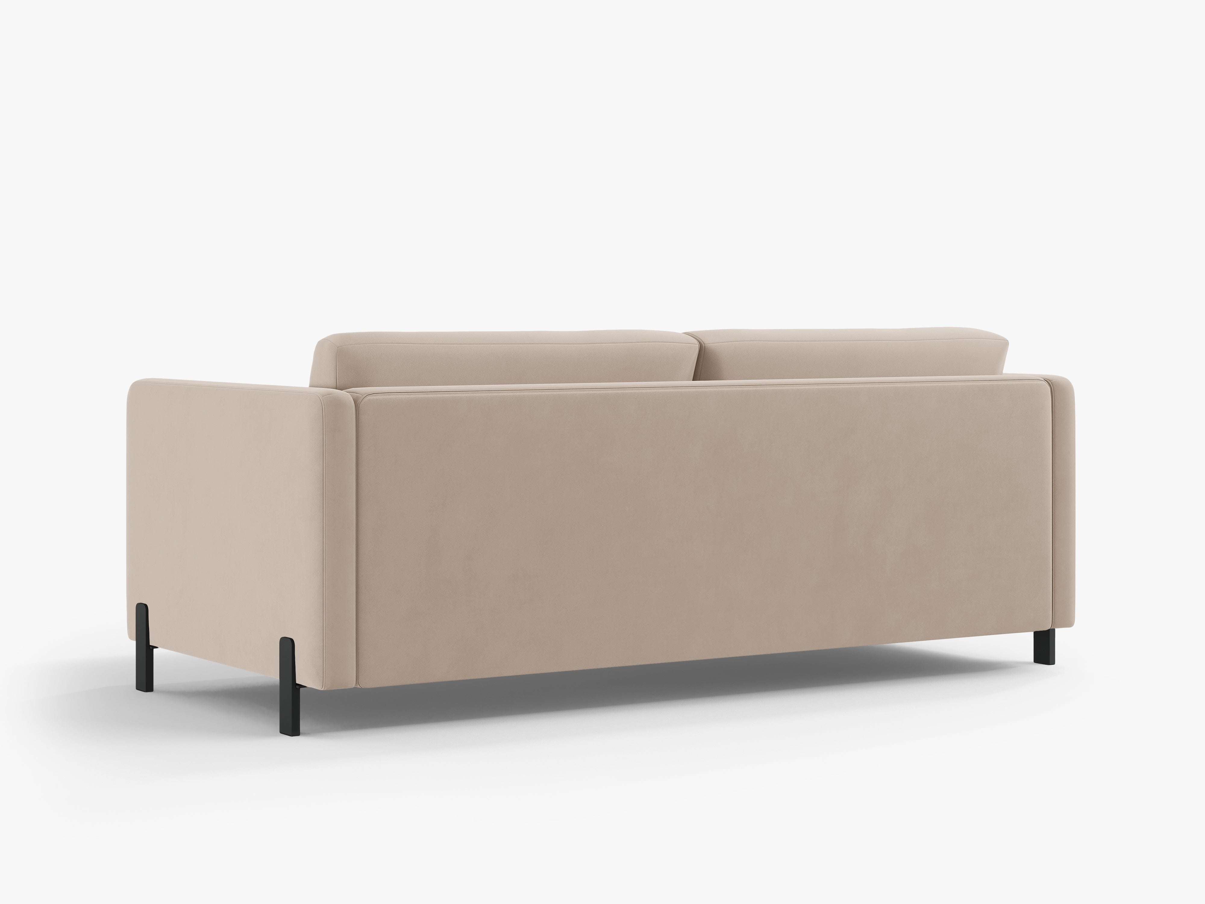 Velvet Sofa with Bed Function, "Gloria", 3 Seats, Beige, 202x102x80
Made in Europe