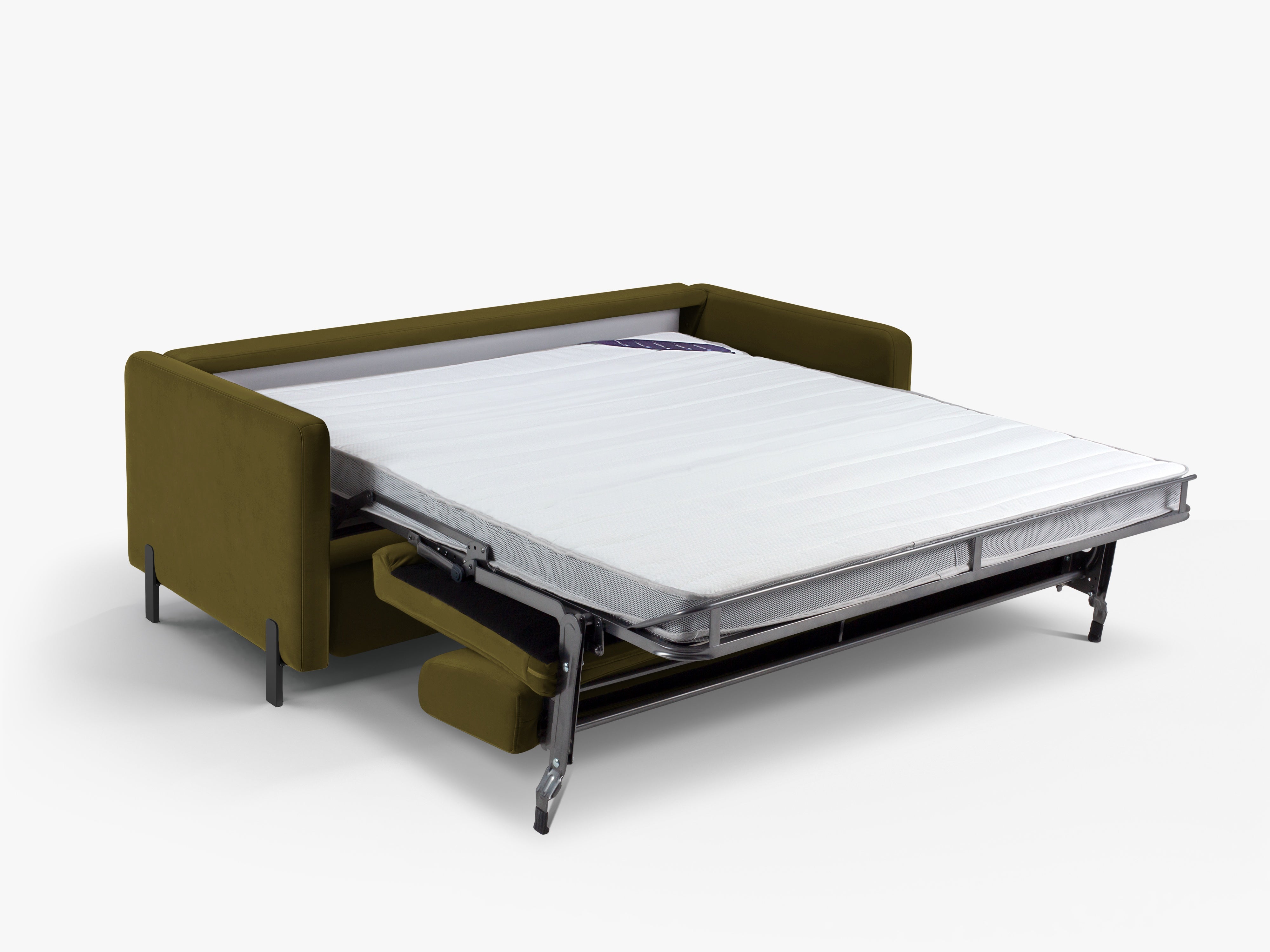 Velvet Sofa with Bed Function, "Gloria", 3 Seats, Green, 202x102x80
Made in Europe