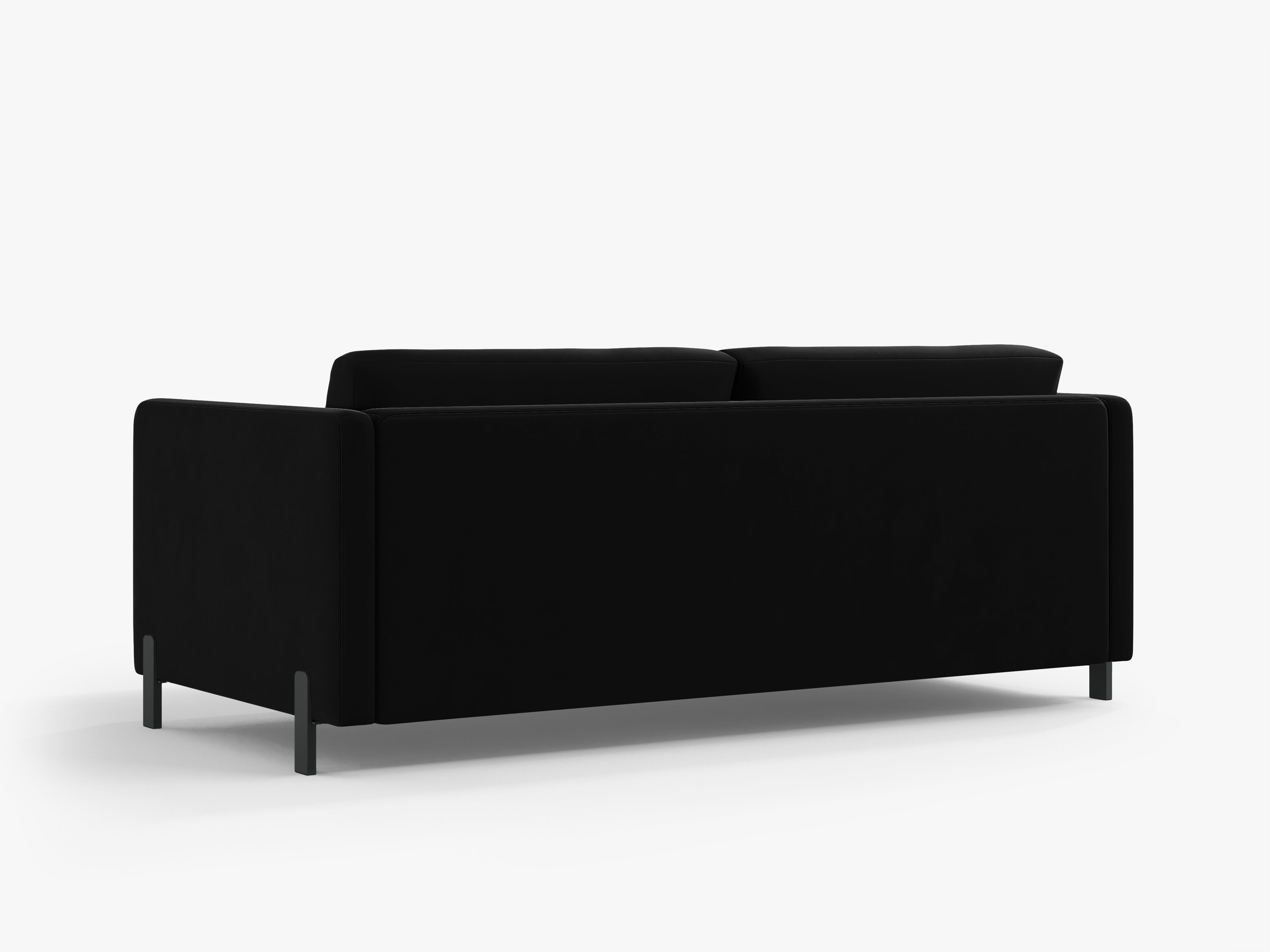 Velvet Sofa with Bed Function, "Gloria", 3 Seats, Black, 202x102x80
Made in Europe