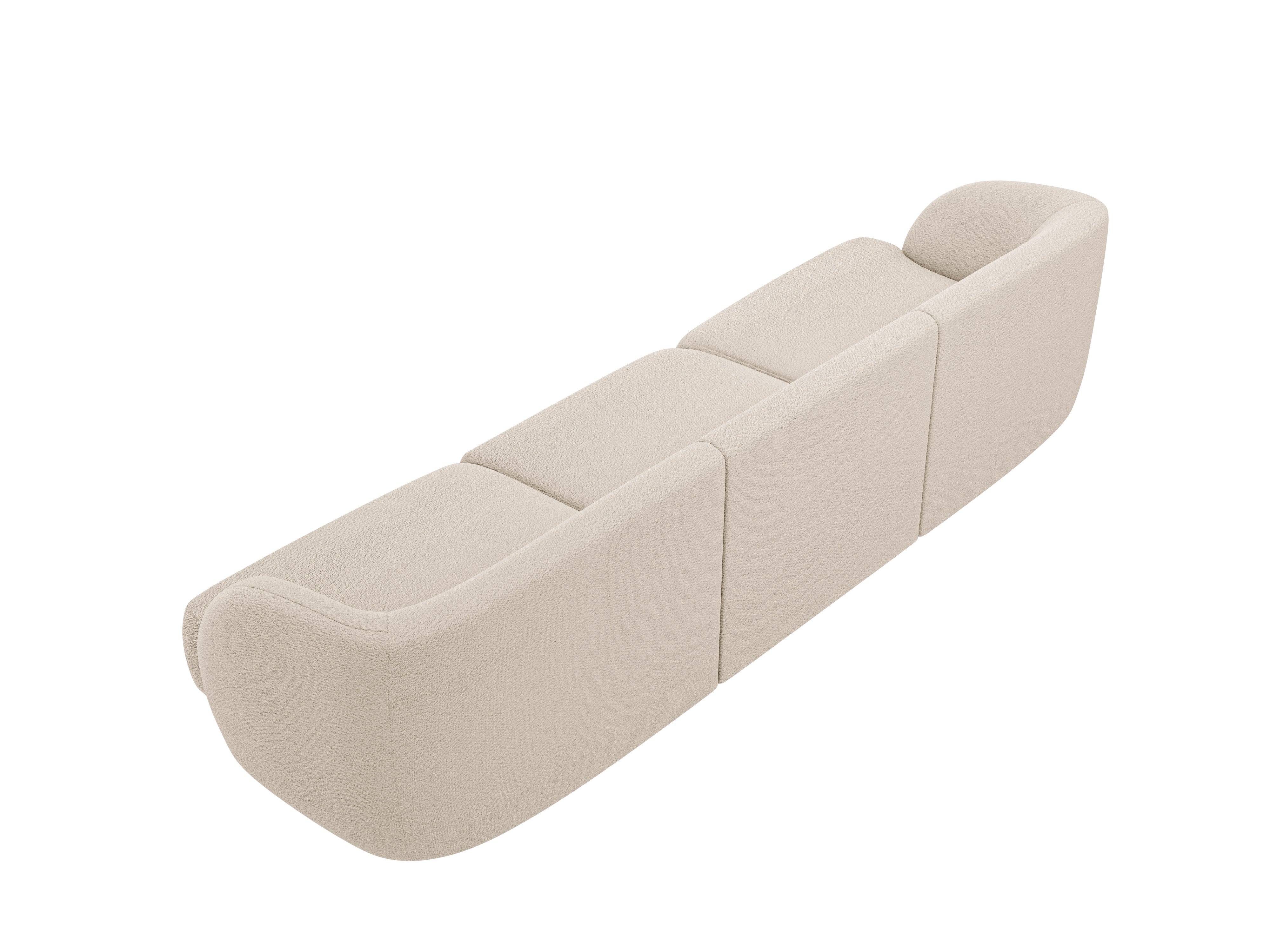 Sofa 3-Sitzer MILEY beige Boucle