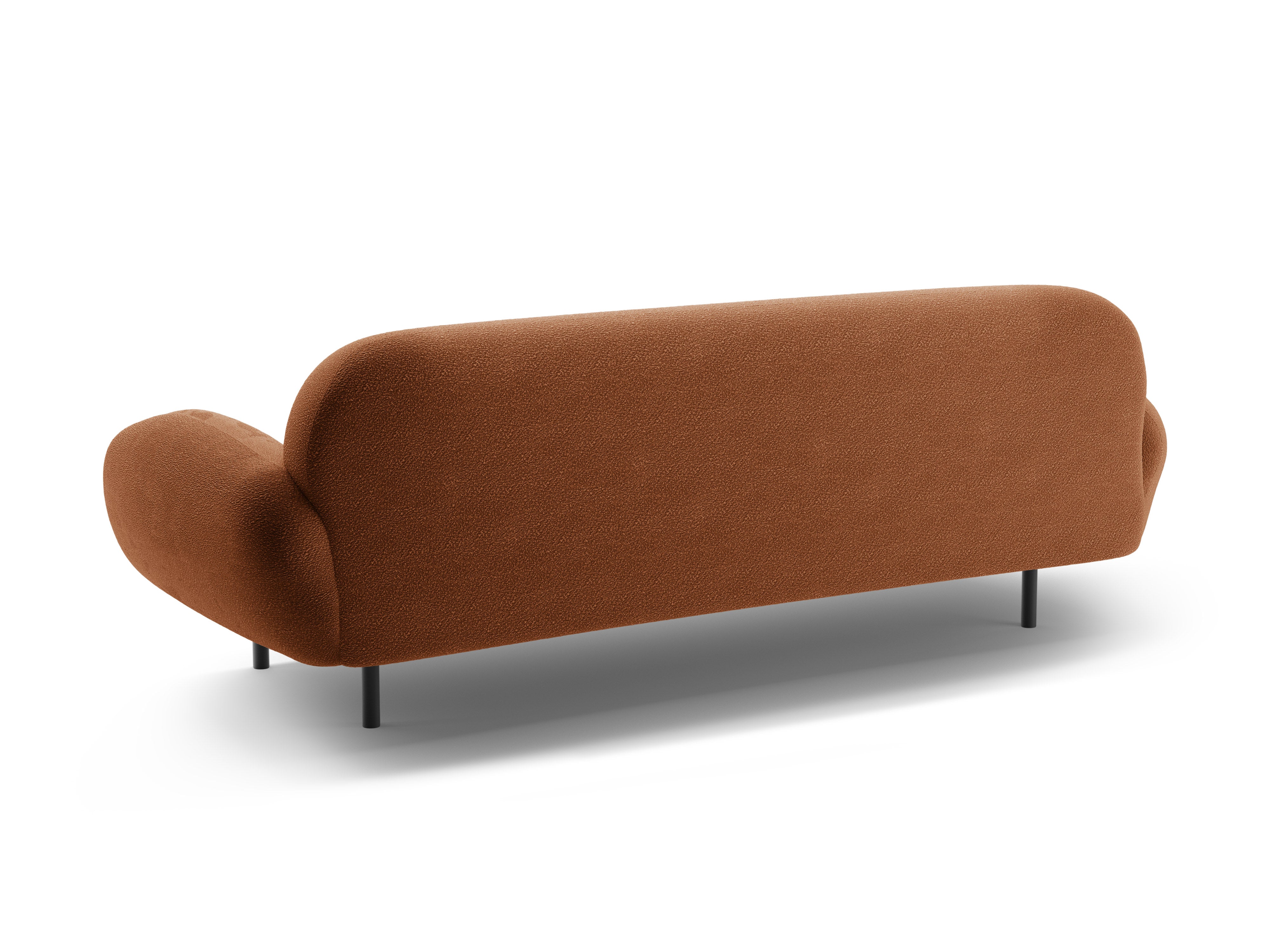 3-seater Sofa POPPY terracotta boucle