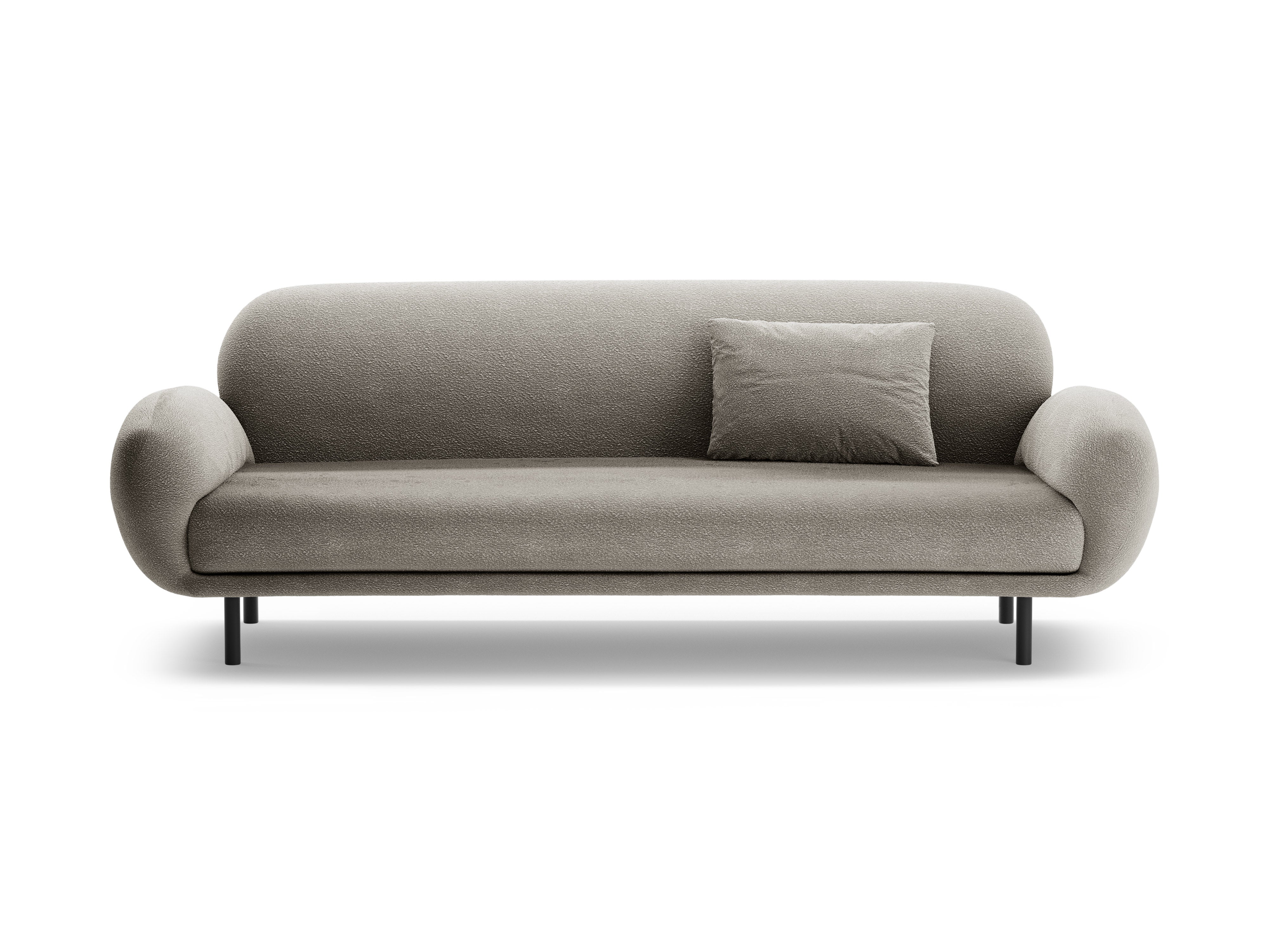 3-seater Sofa POPPY gray boucle