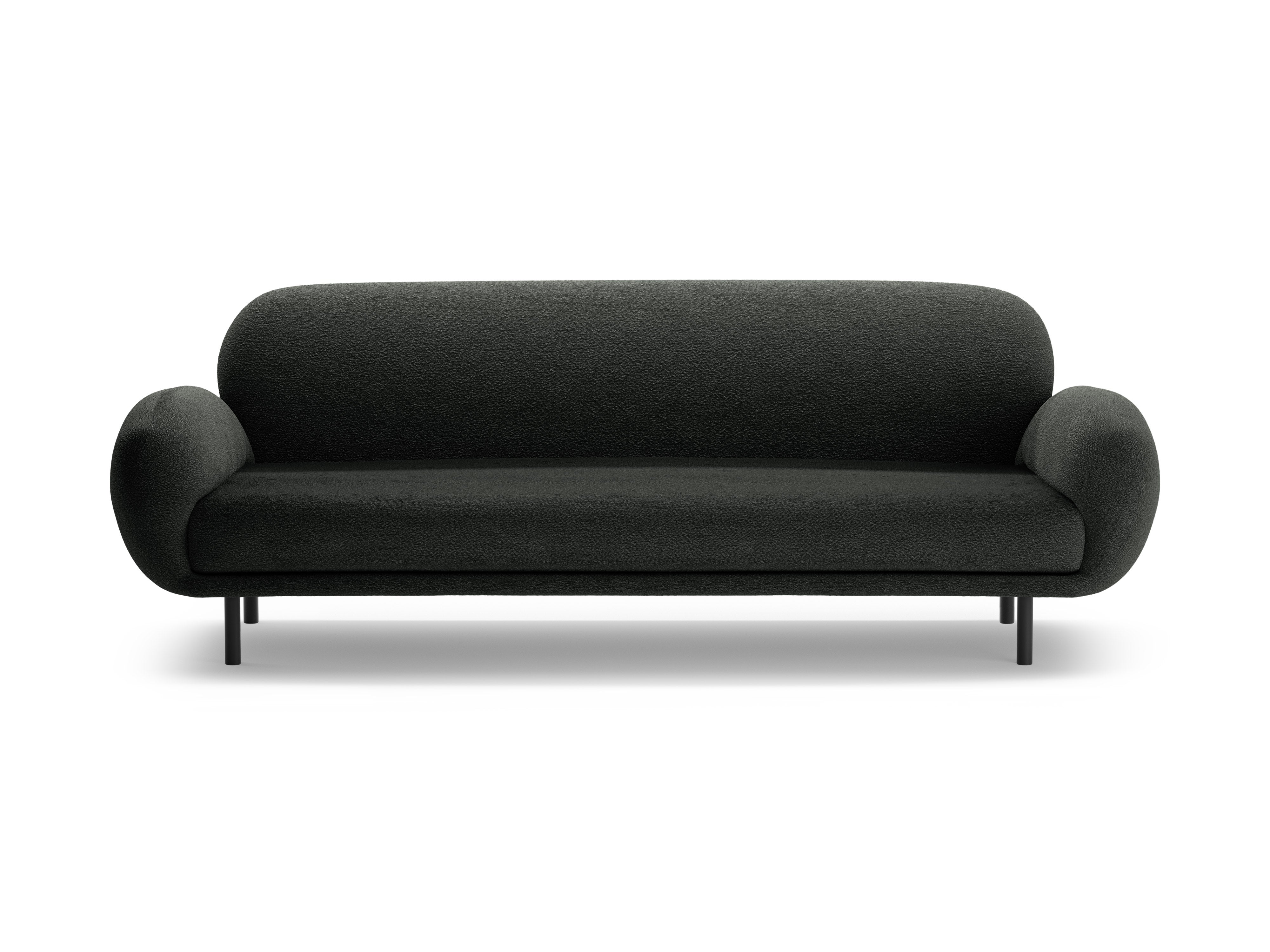 3-seater Sofa POPPY black boucle