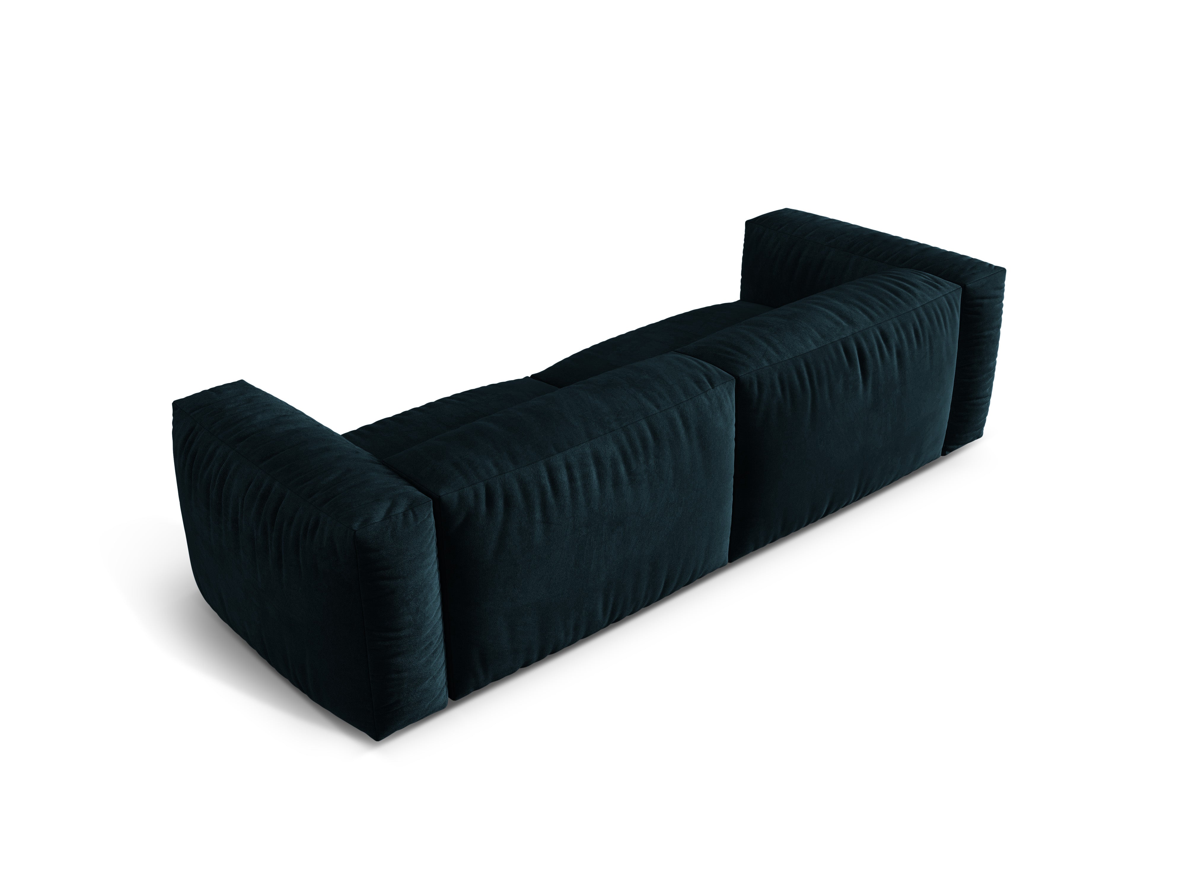 Martina 3-Sitzer Samtsofa Marine Blue Benzin