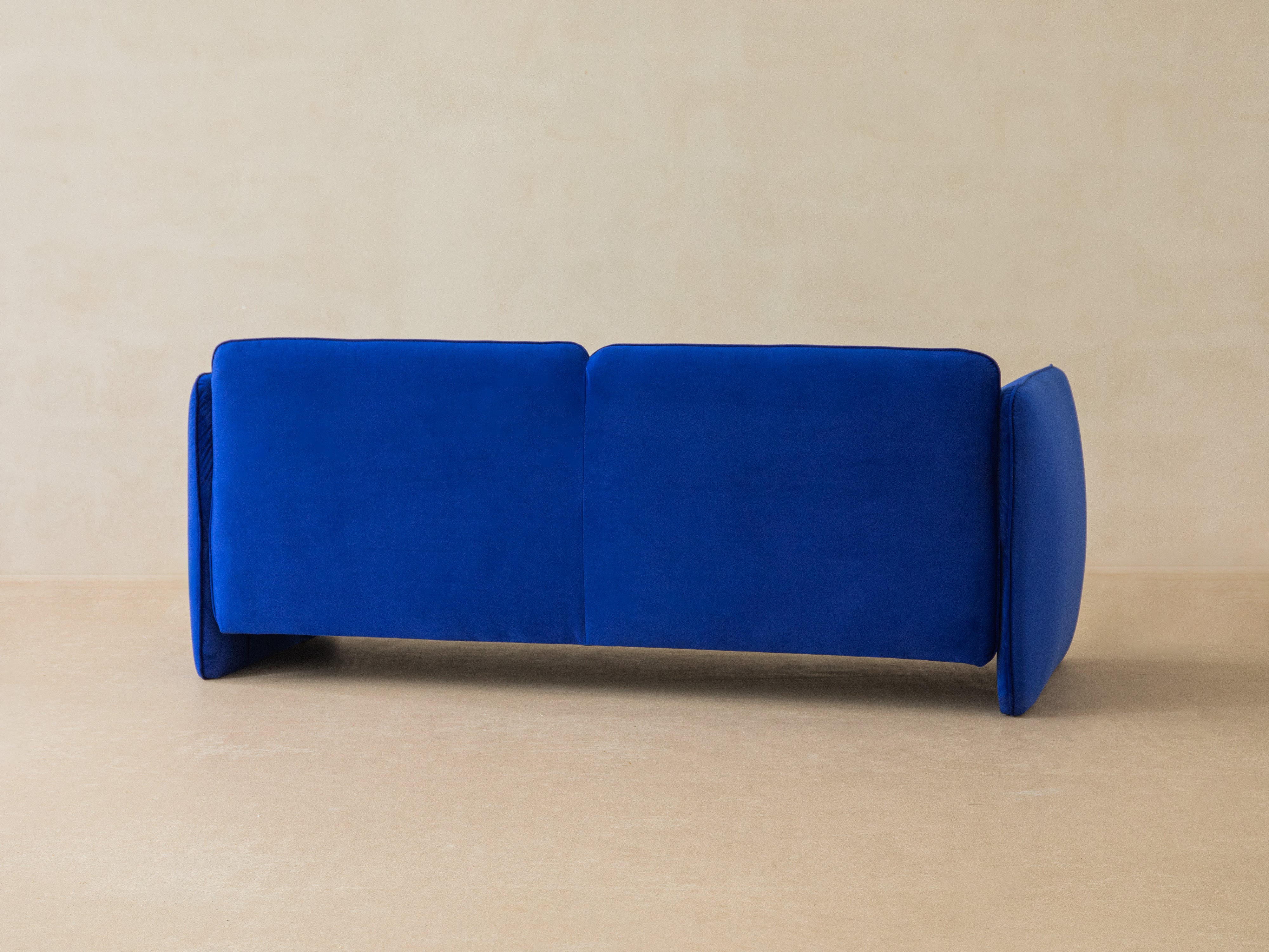 Sofa aksamitna 2-osobowa GEORGIA ciemnoszary