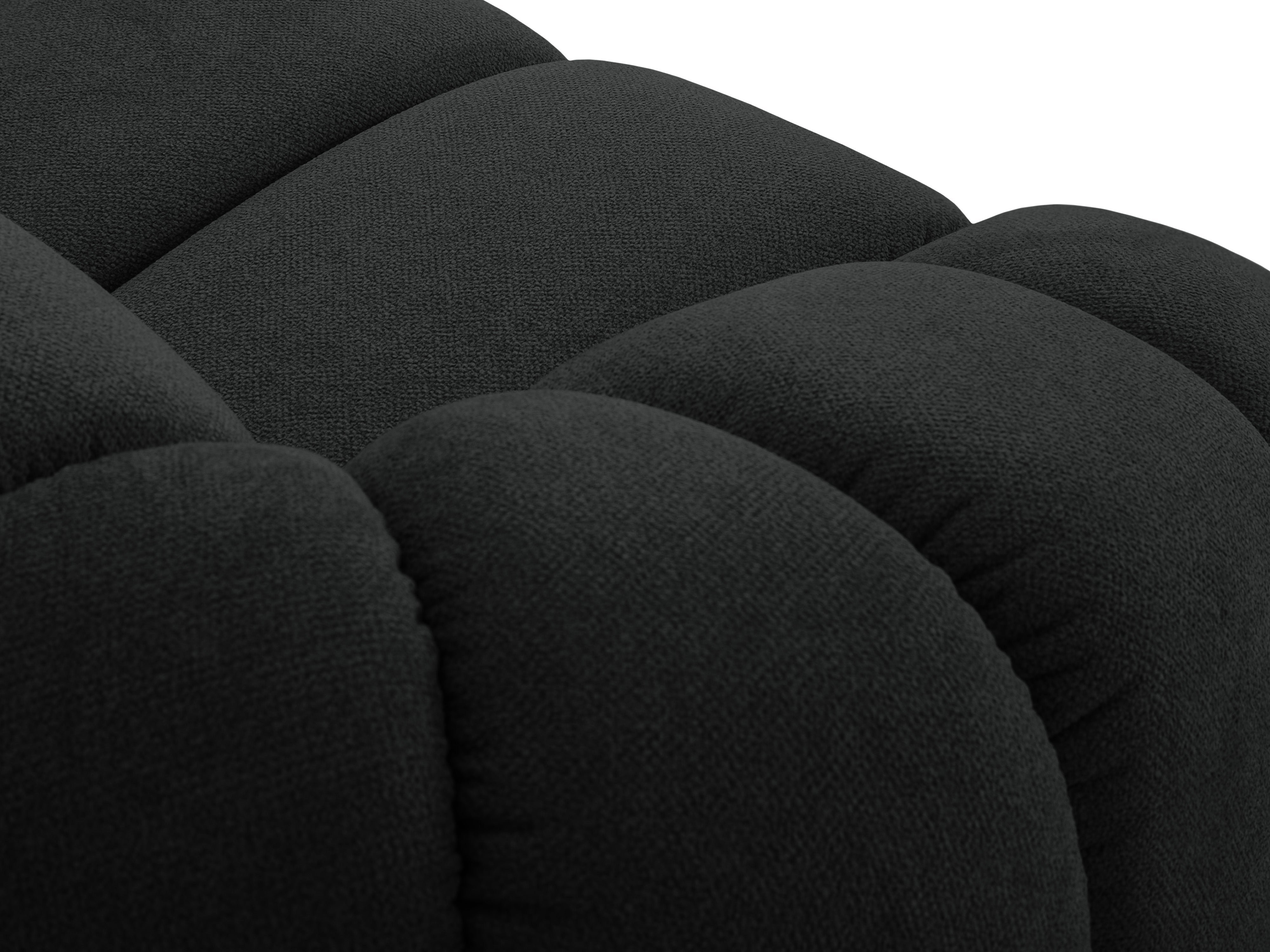 Sofa 3-Sitzer DIANA anthrazitfarbener Chenille