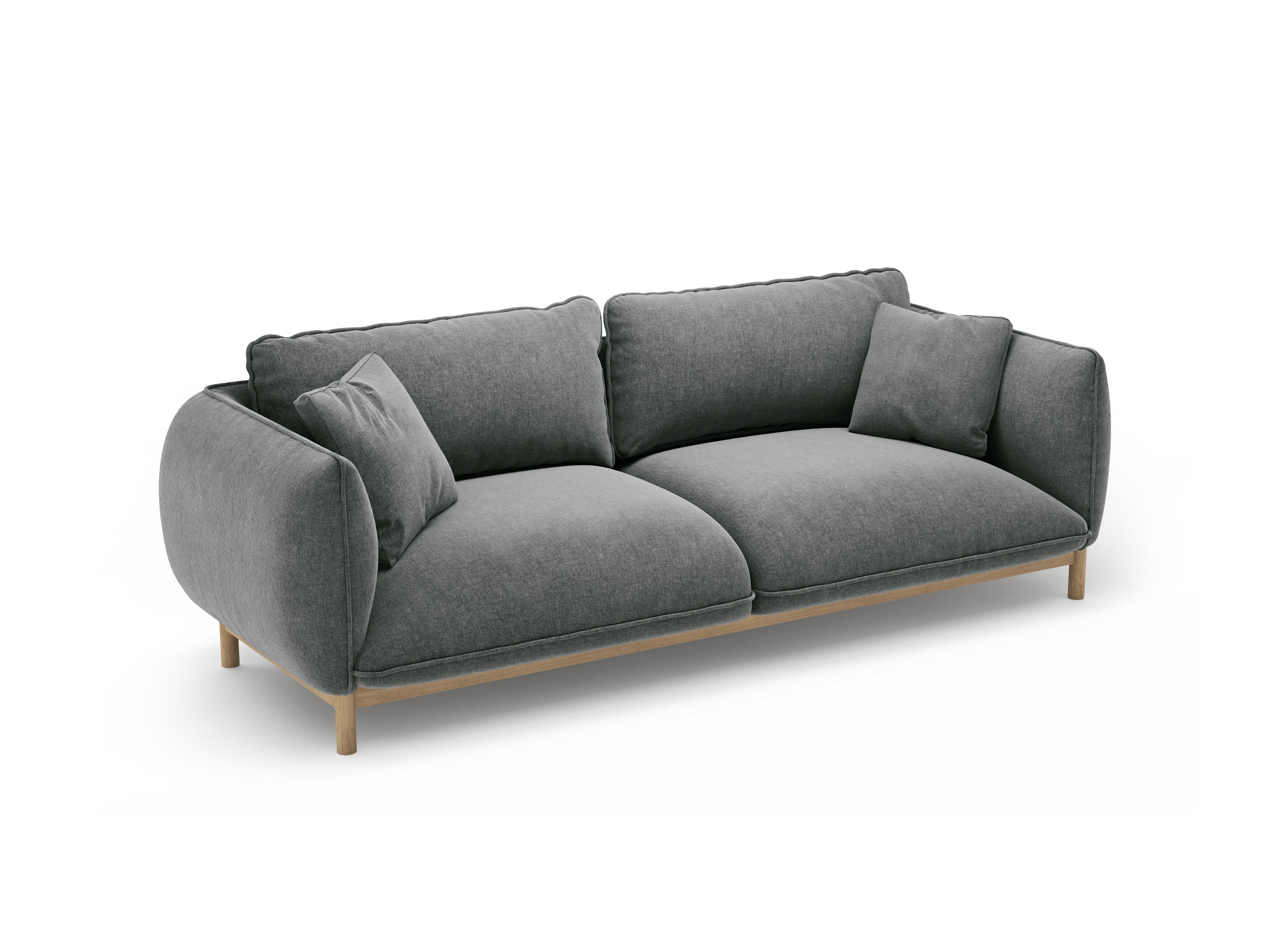 Sofa 3-Sitzer ADA dunkelgrau Chenille