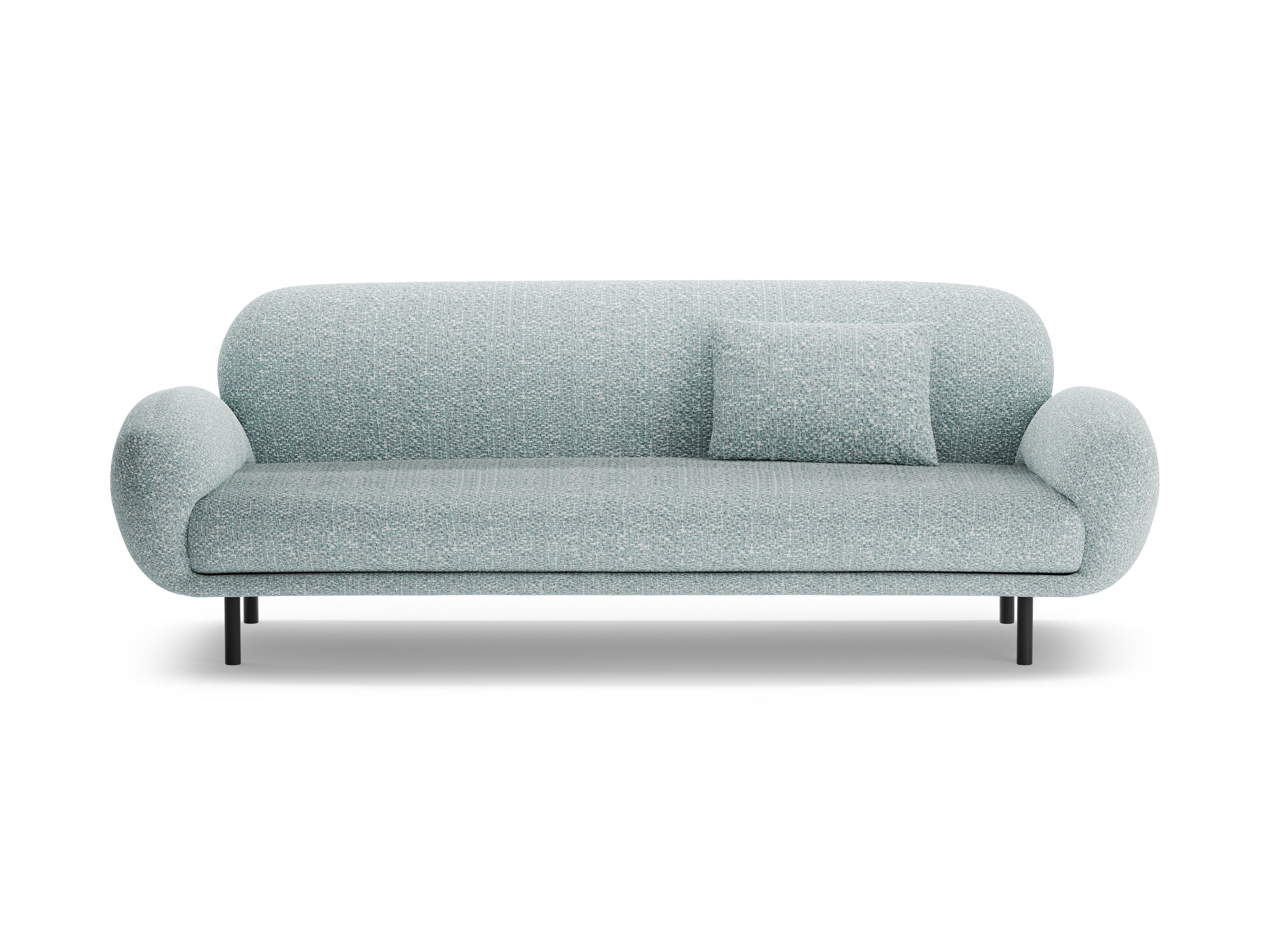 3-seater POPPY sofa muted blue chenille
