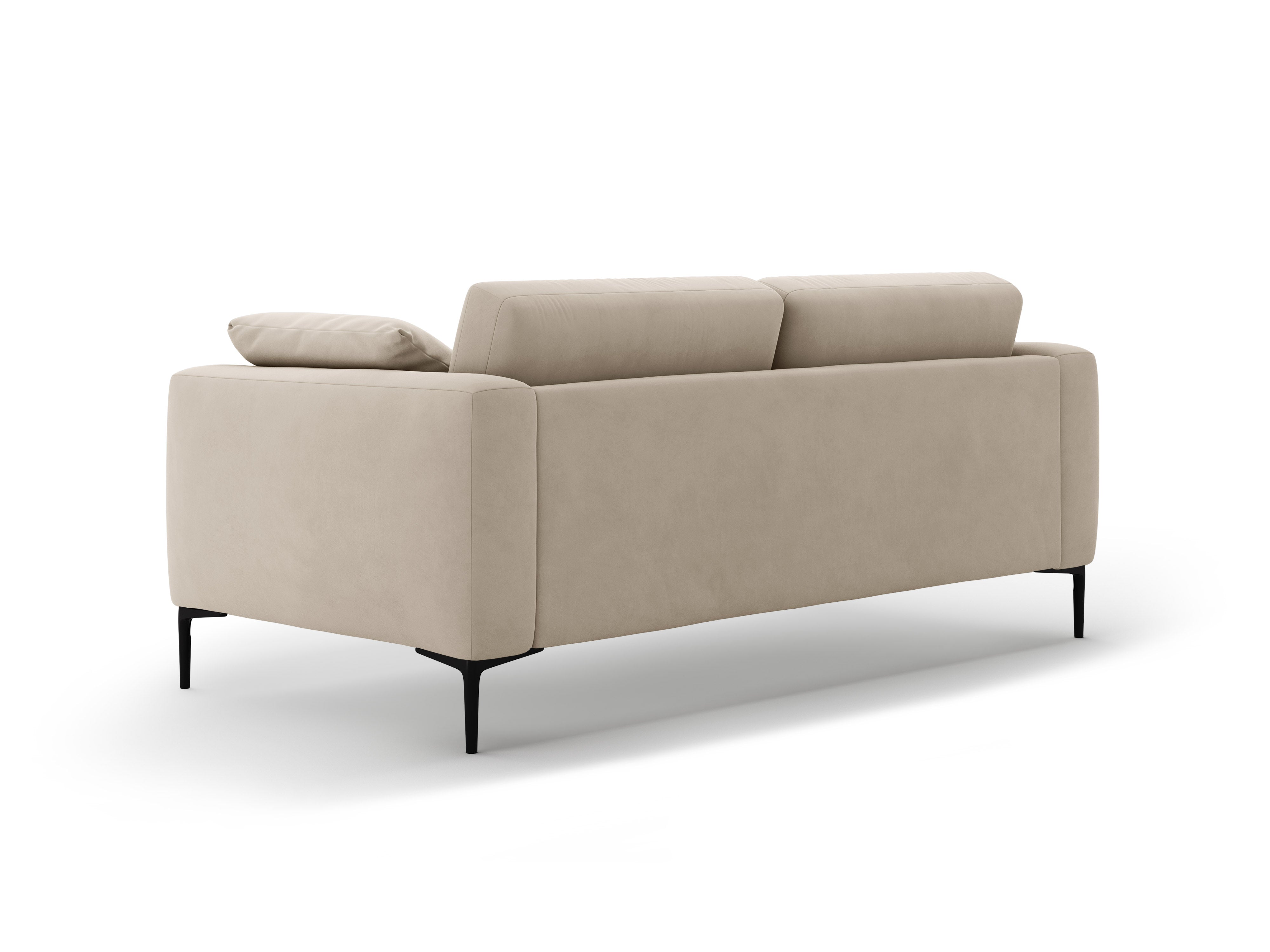 Velvet sofa 3-seater BEMY beige