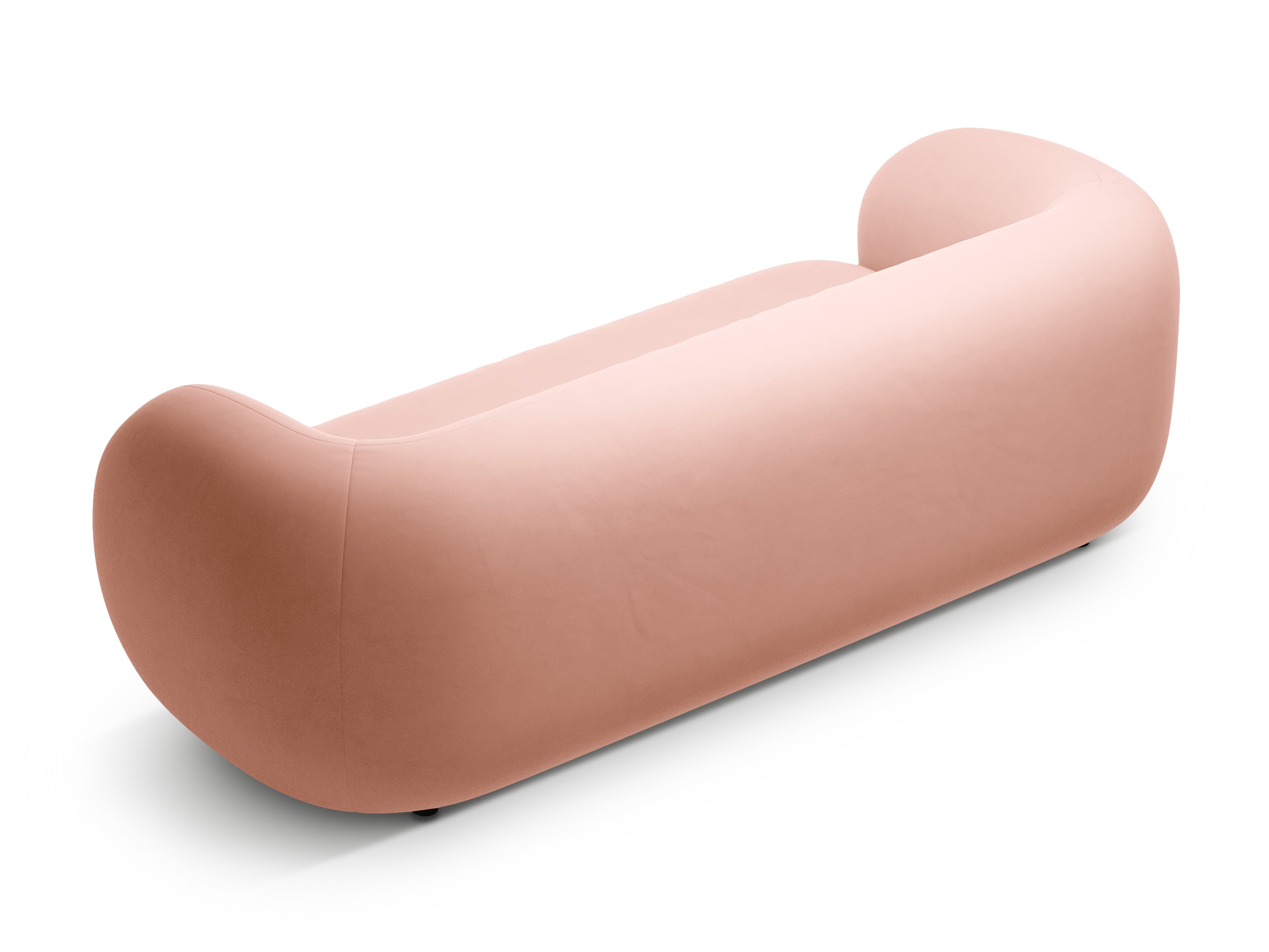Velvet 3-Seater Sofa KATE Pink