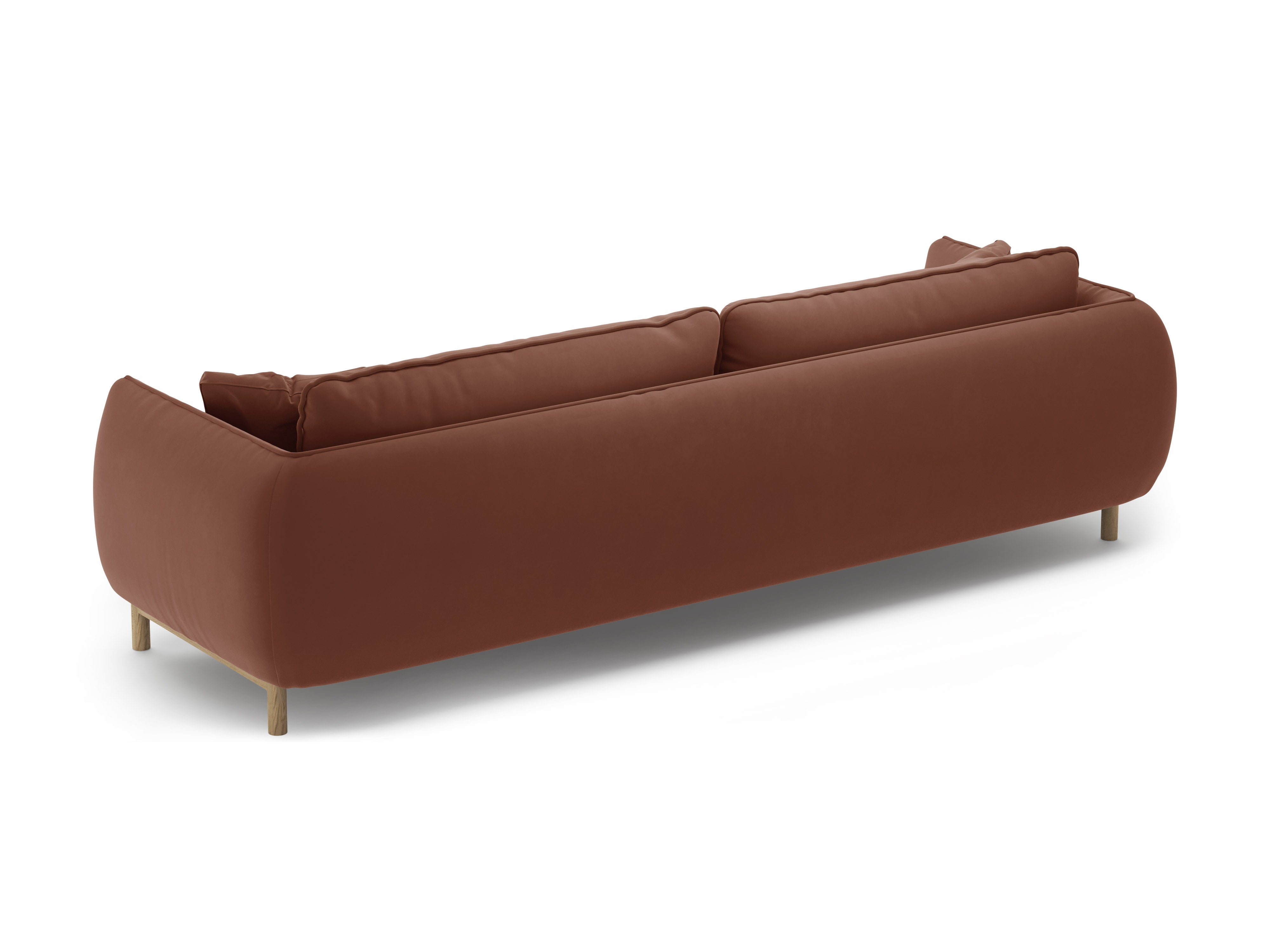 Sofa aus Samt für 4 Personen ADA cuoio