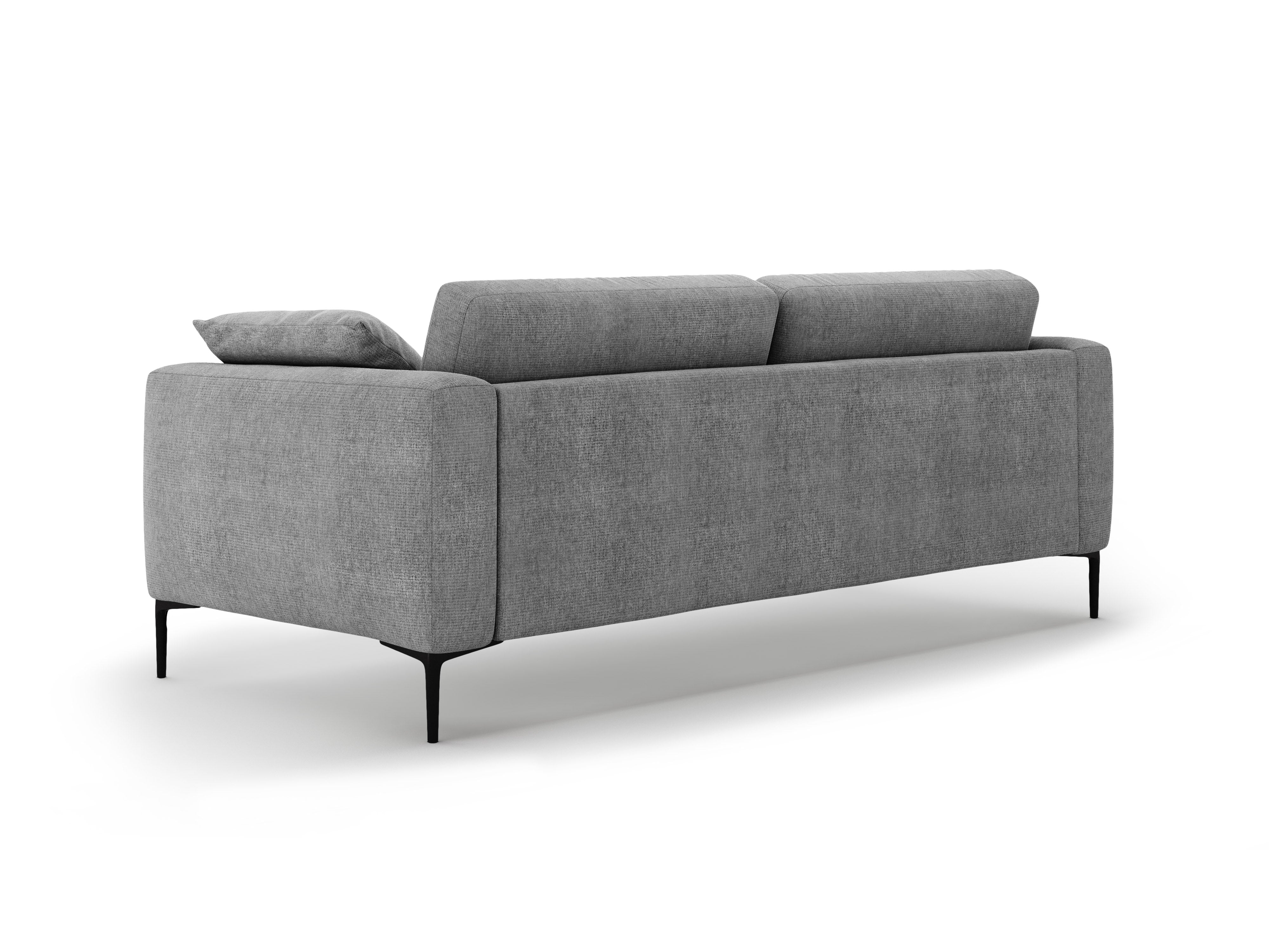 4-seater Sofa BEMY gray chenille