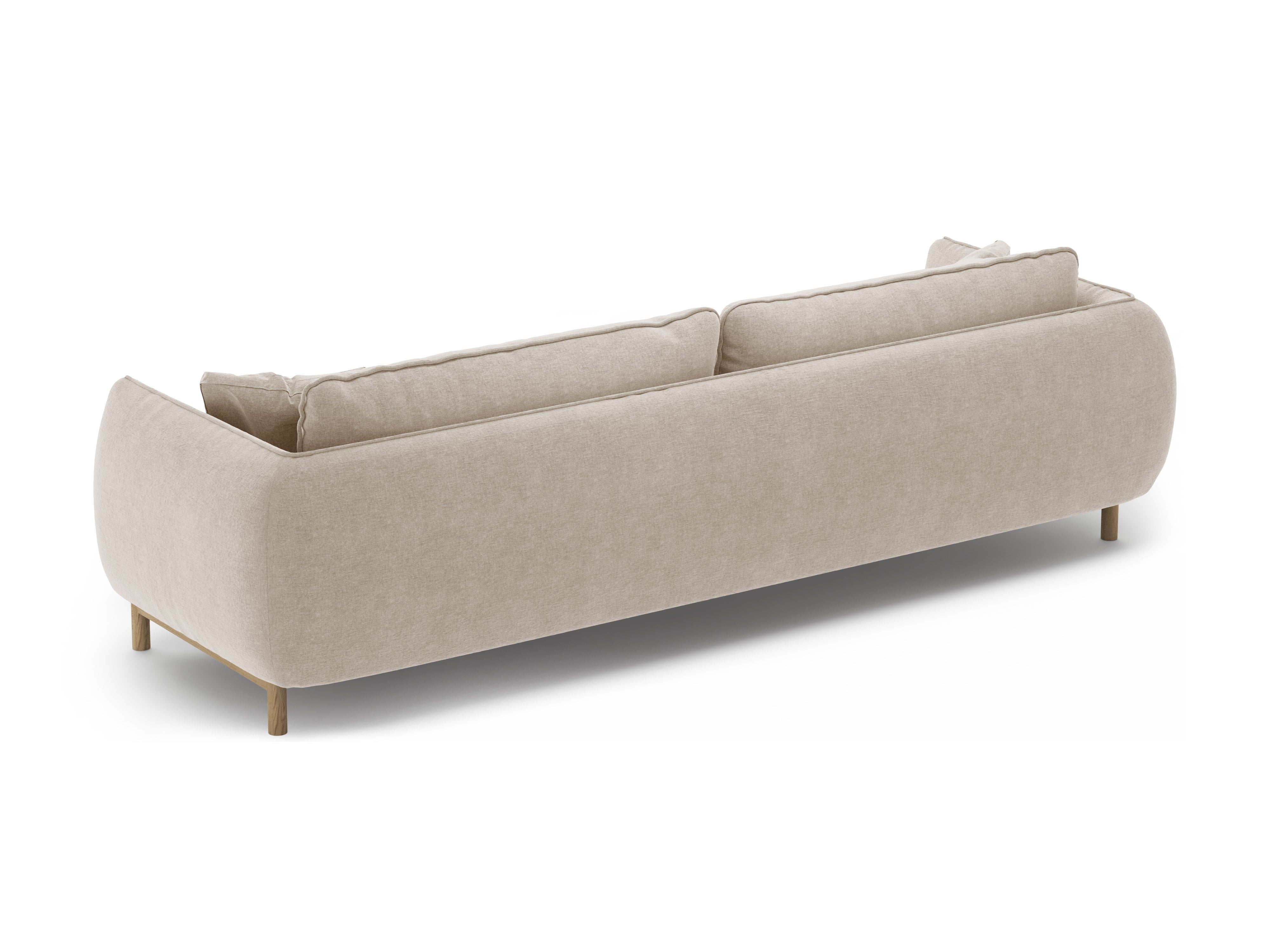 Sofa 4-Sitzer ADA hellbeige Chenille