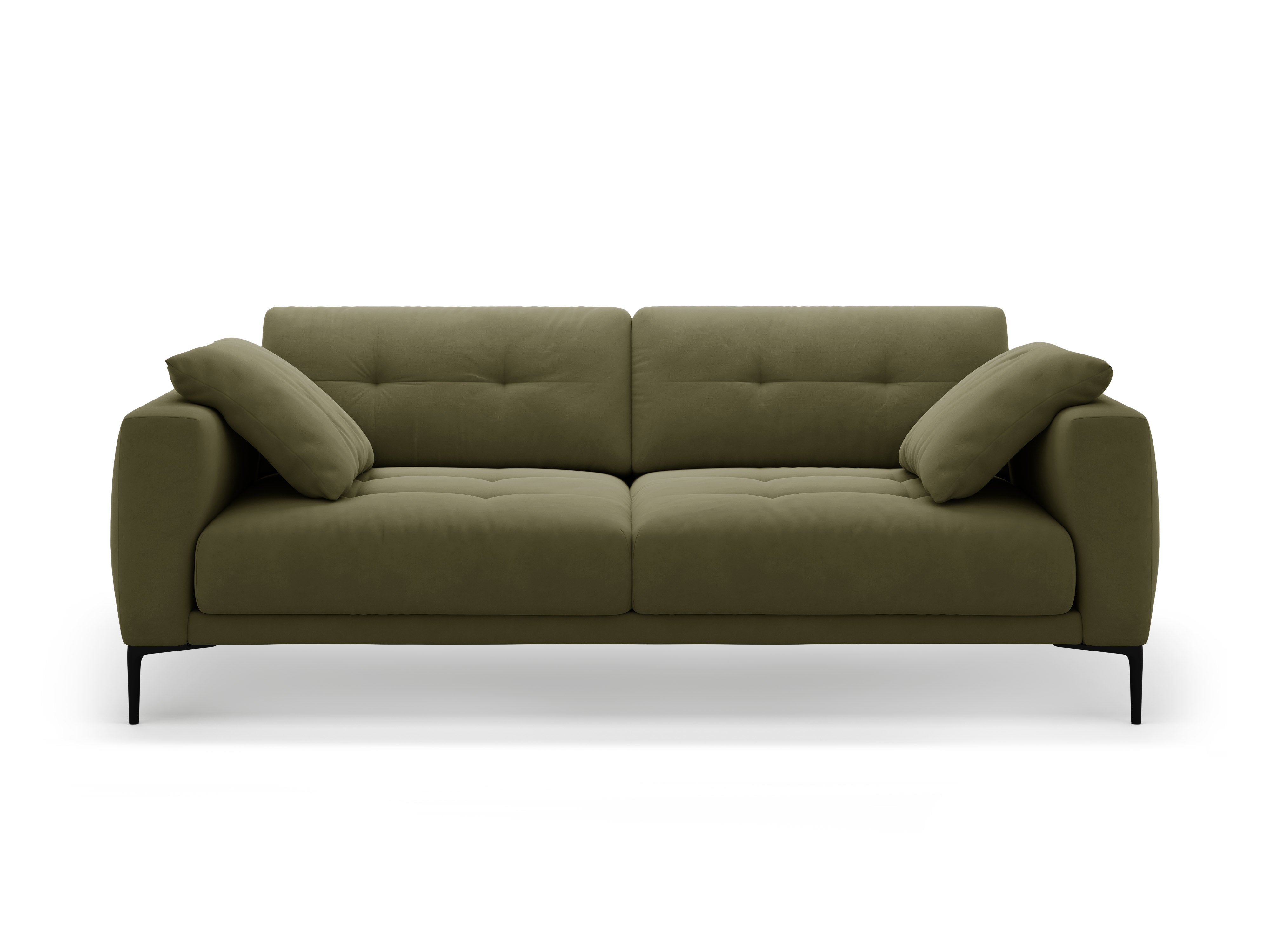 Velvet sofa for 4 people BEMY green
