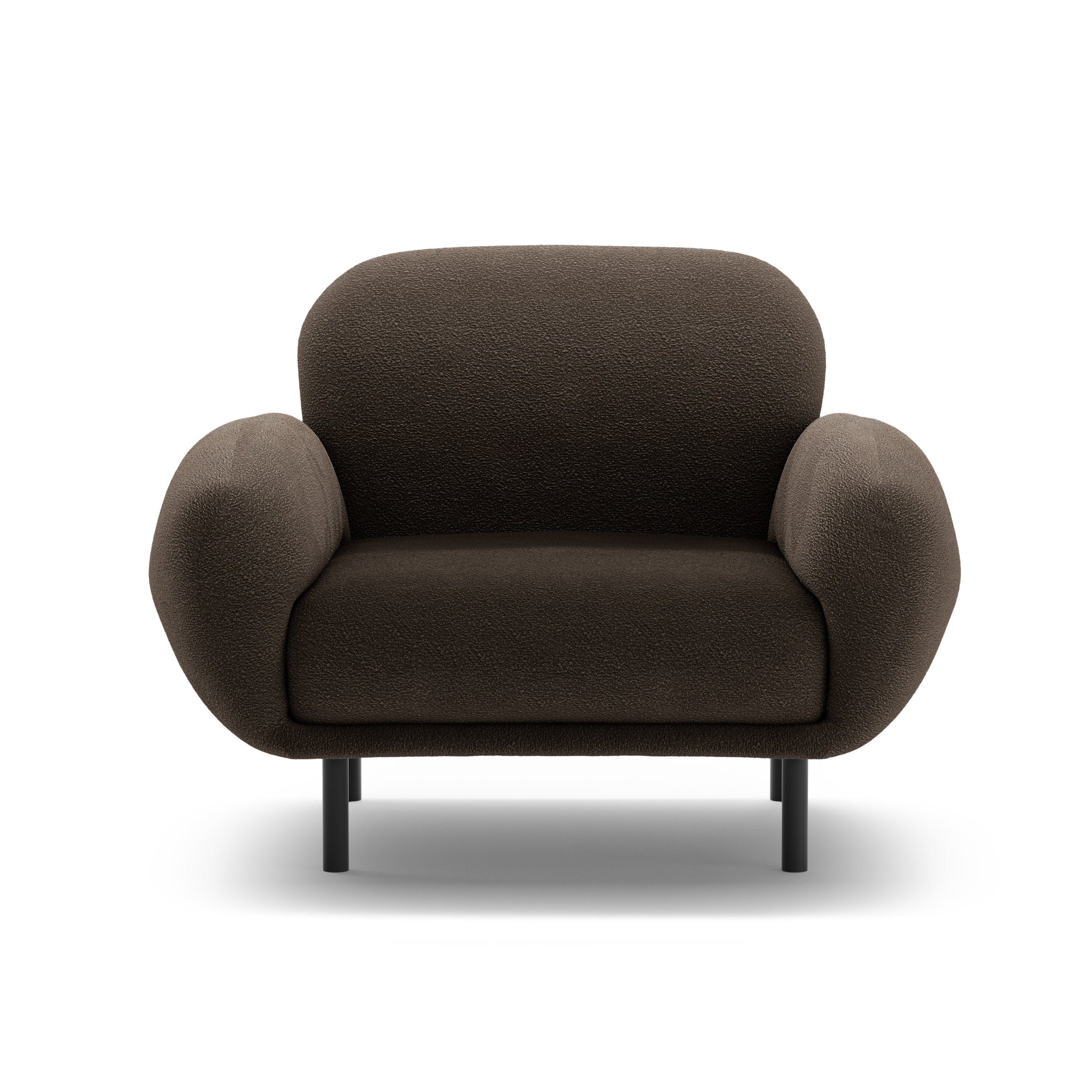 POPPY Armchair brown boucle