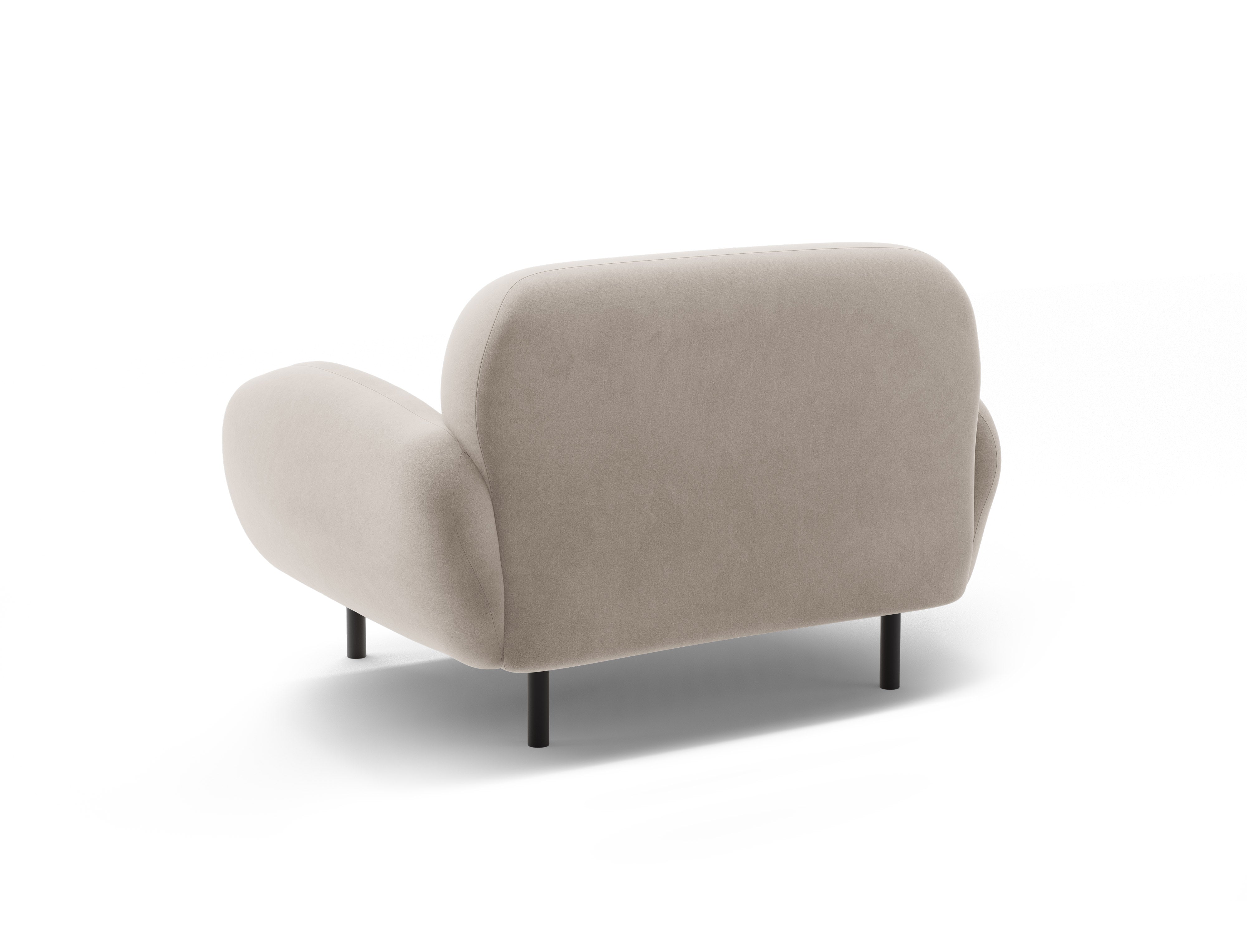 Samt-Sessel POPPY hellbeige