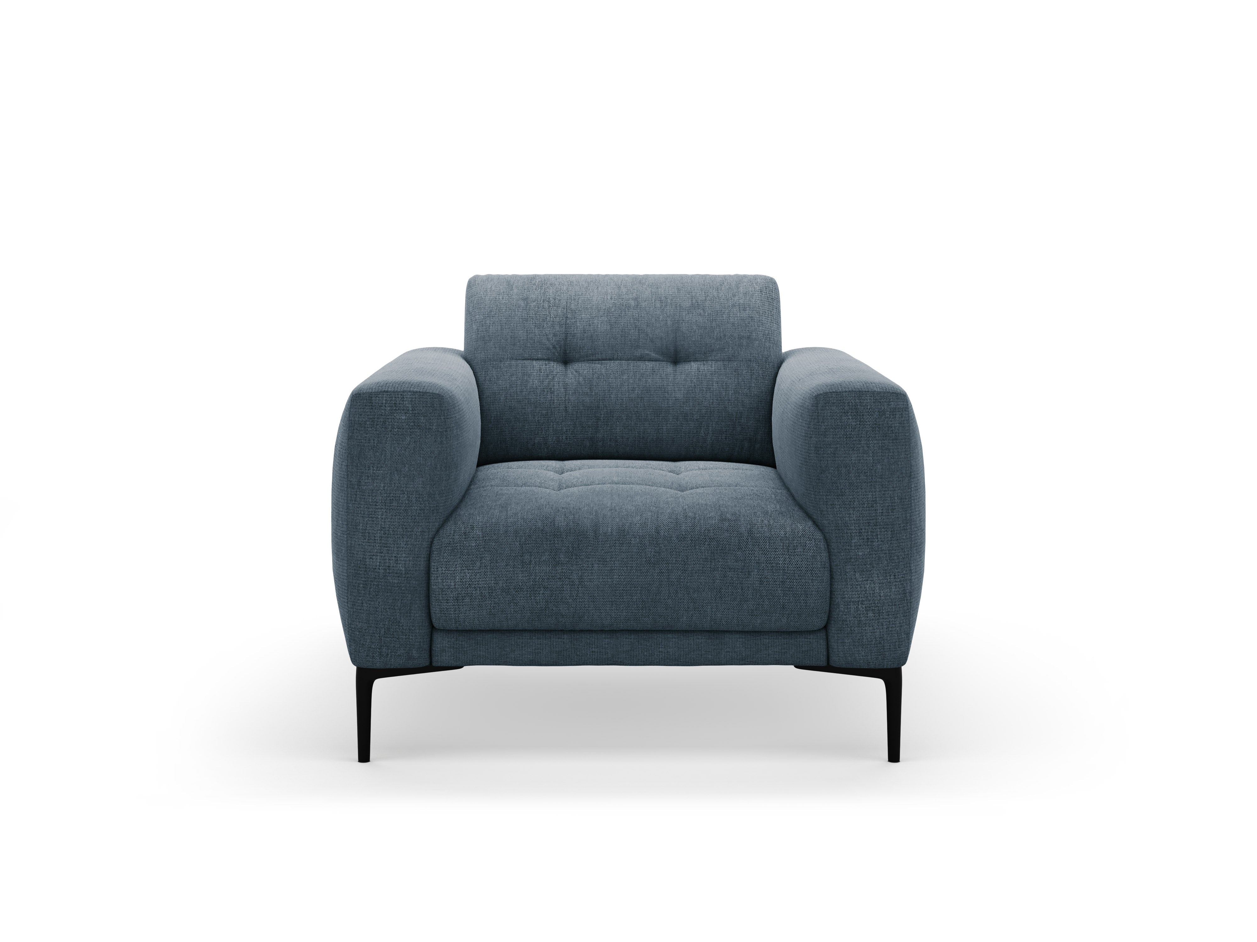 BEMY Armchair Dark Blue Chenille