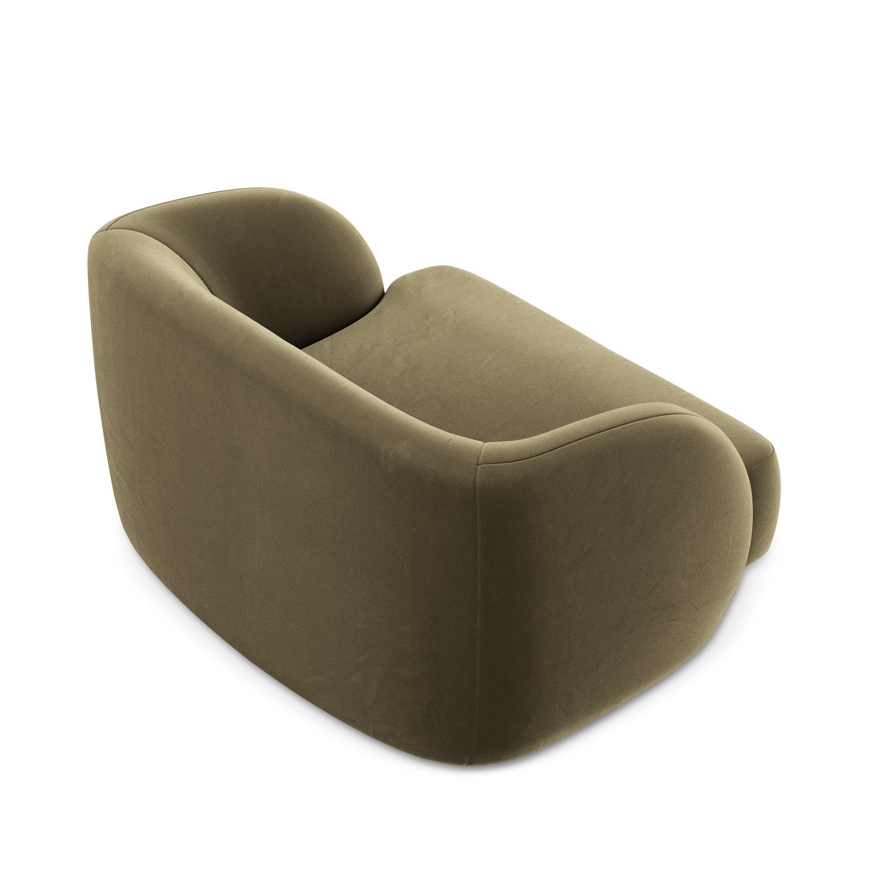 Fotel aksamitny MILEY zielony Micadoni    Eye on Design