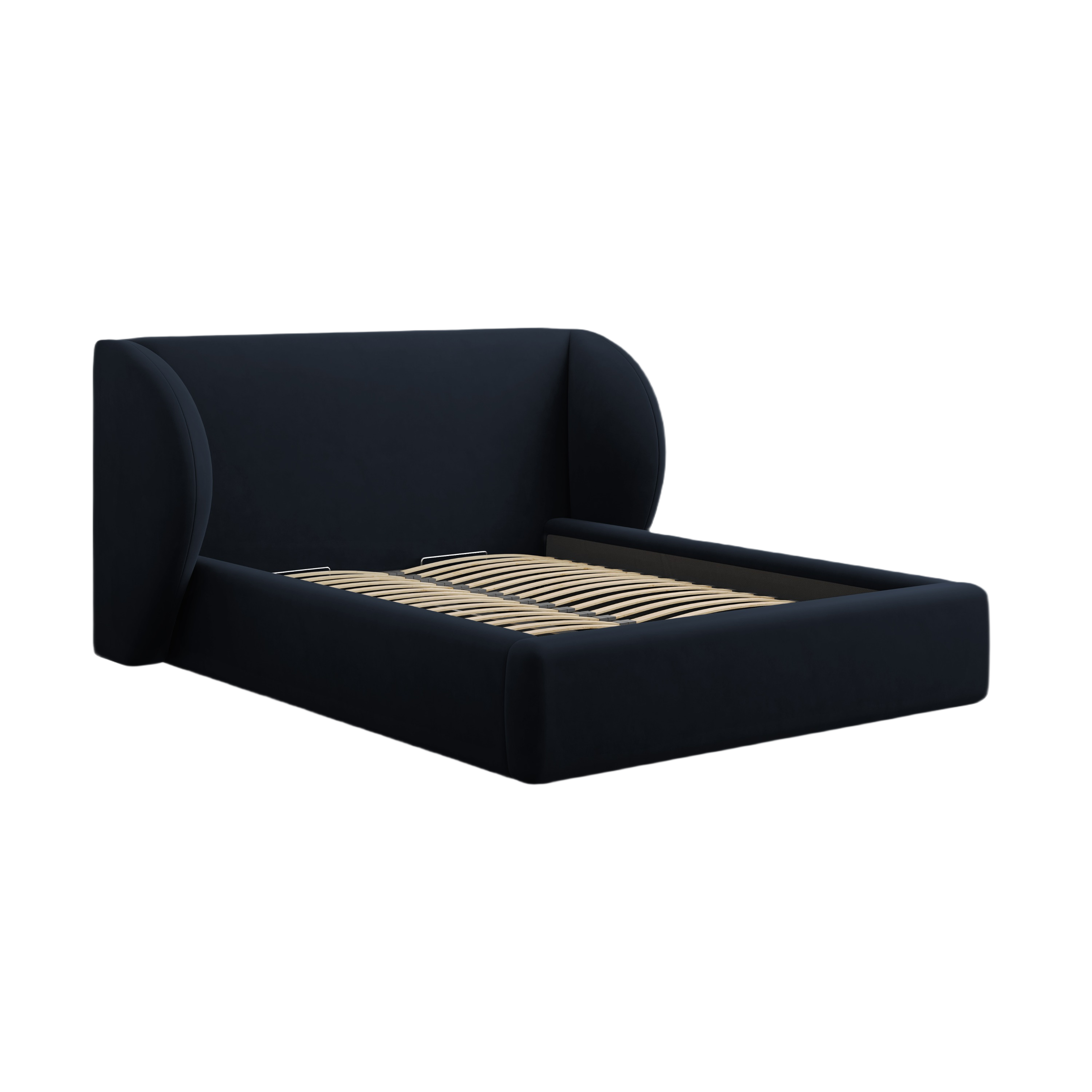 Velvet bed MILEY dark blue [Monika] [Julia spr]