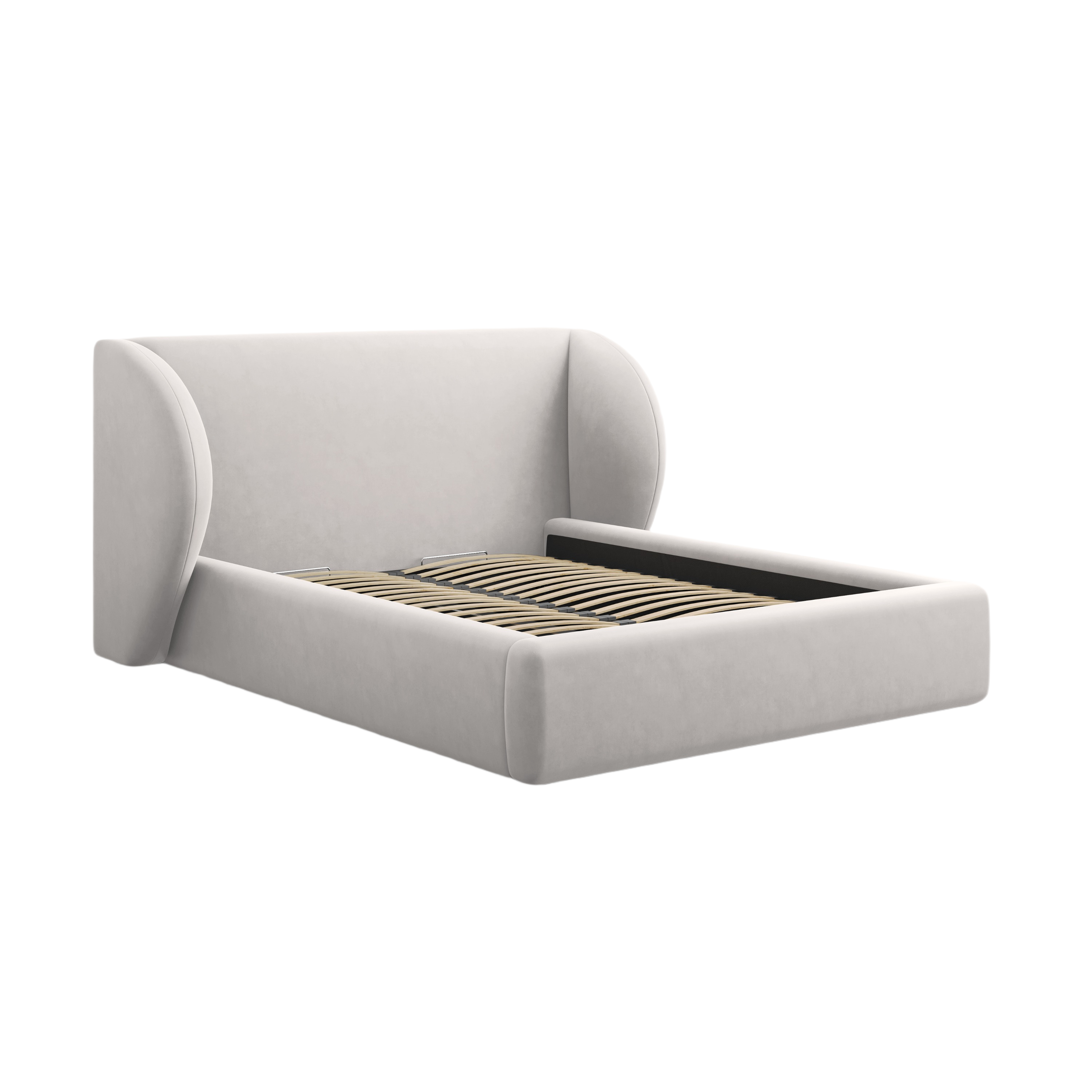 Velvet bed MILEY silver [Monika]  [Julia spr]