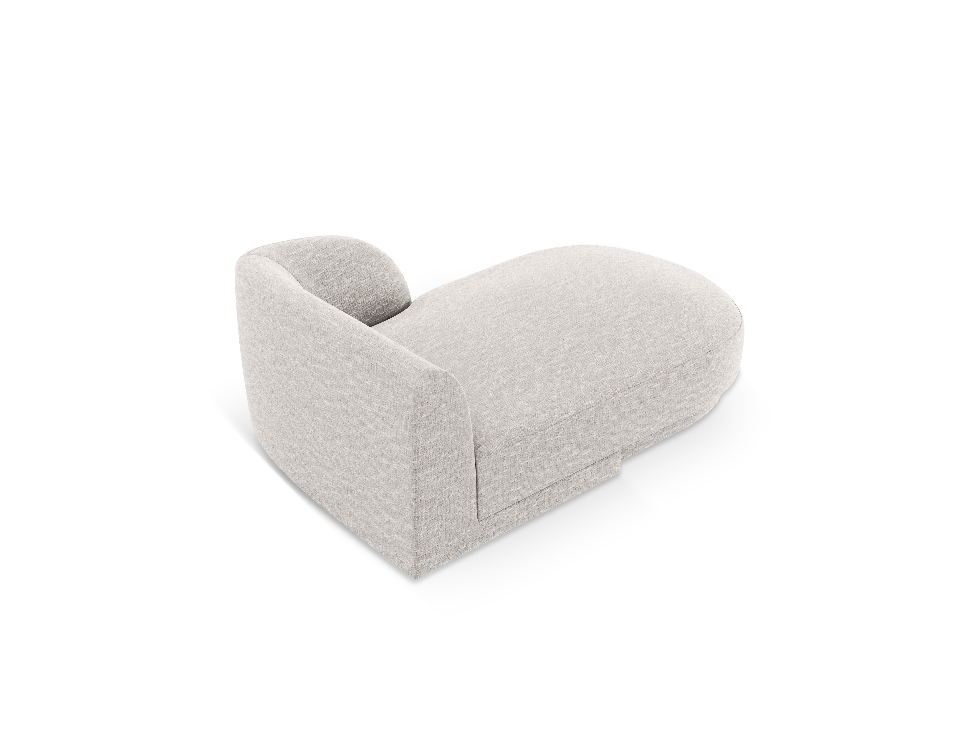 Rechtsseitiger Sessel MILEY graues Chenille