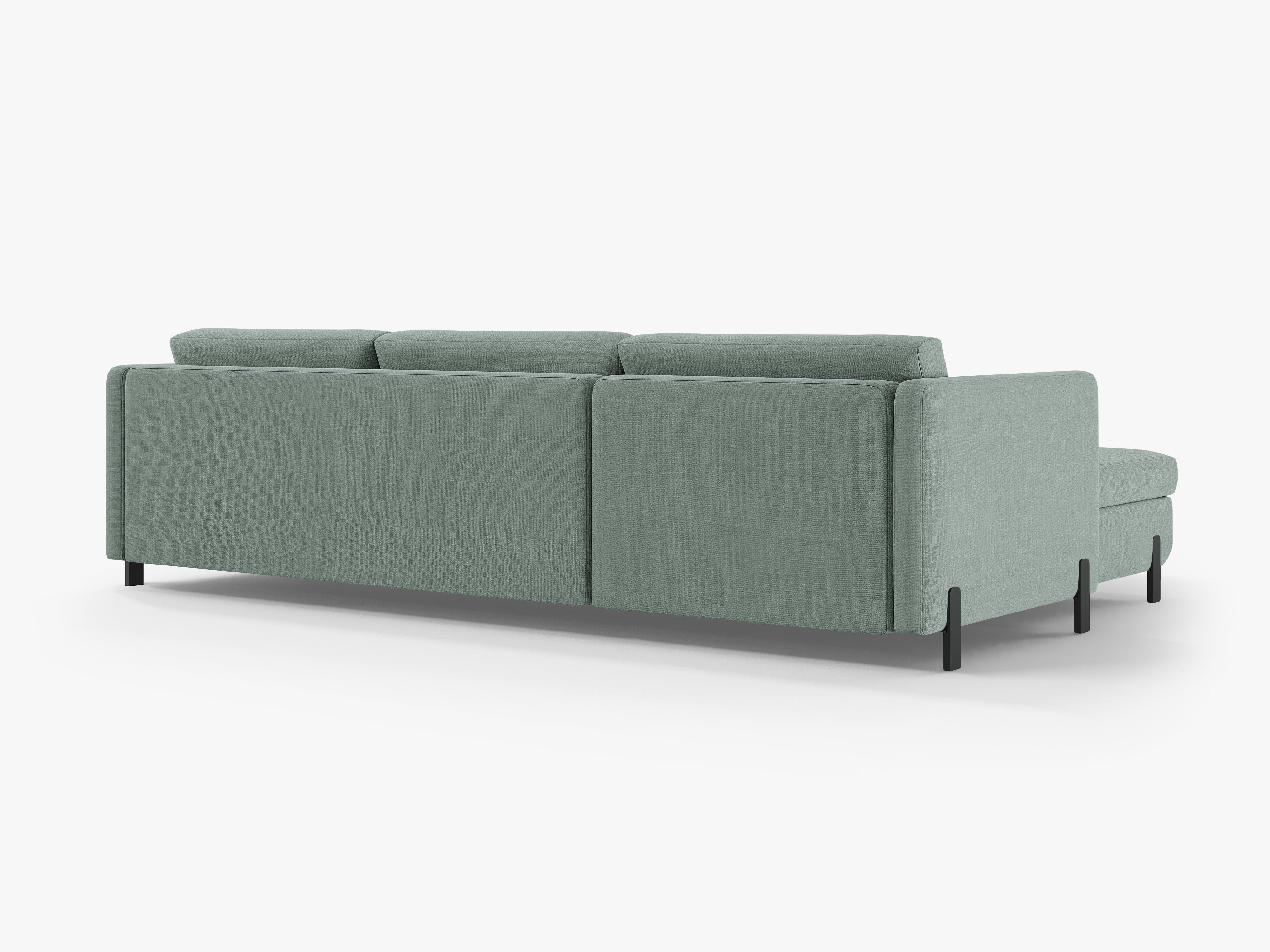 Linke Ecksofa mit Bettfunktion und Schachtel, "Gloria", 4 Sitze, Minze, 260x170x80
In Europa gemacht