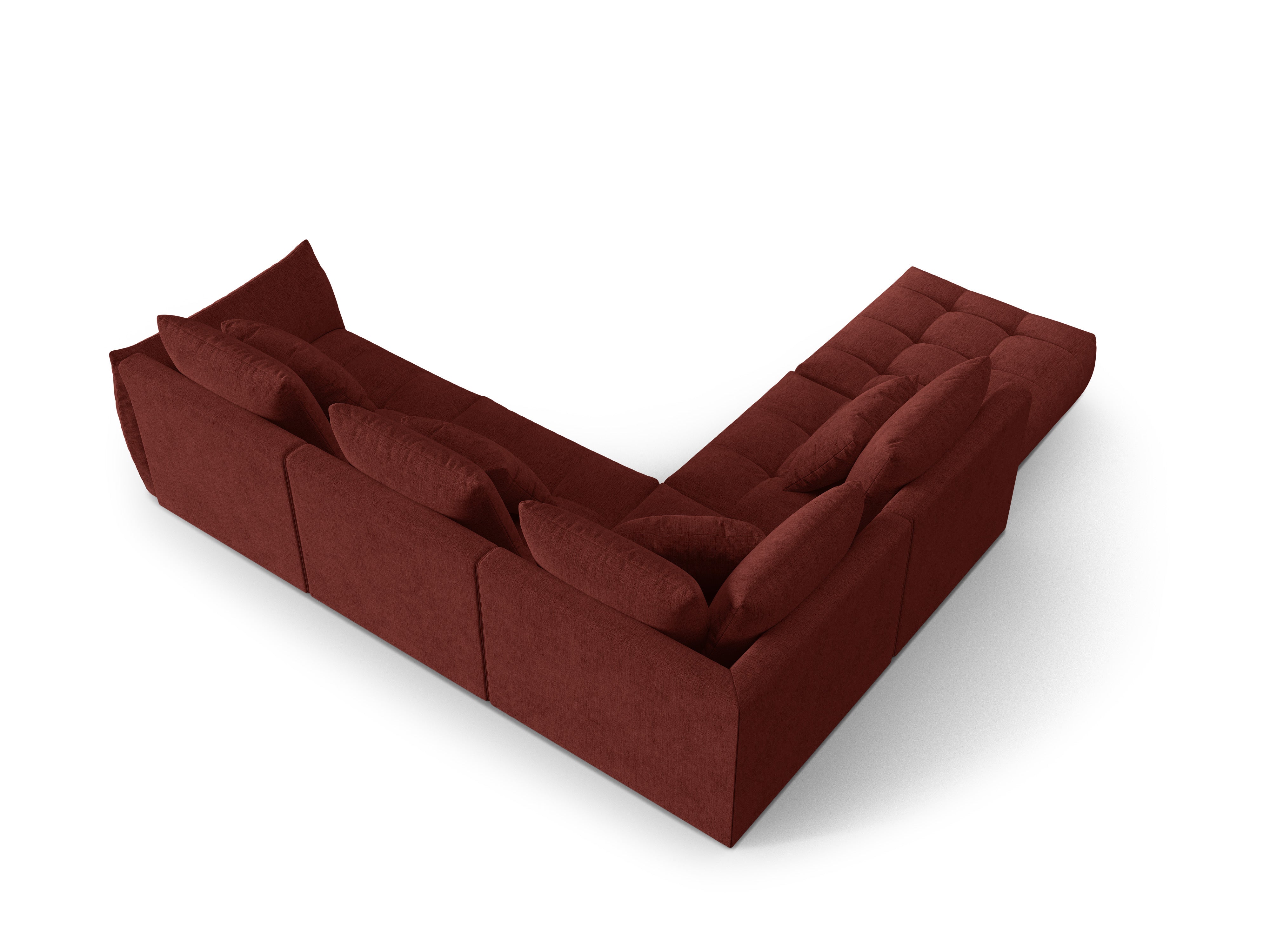 Modular Left Corner Sofa, "Bloom", 4 Seats, Red, 316x310x95
Made in Europe