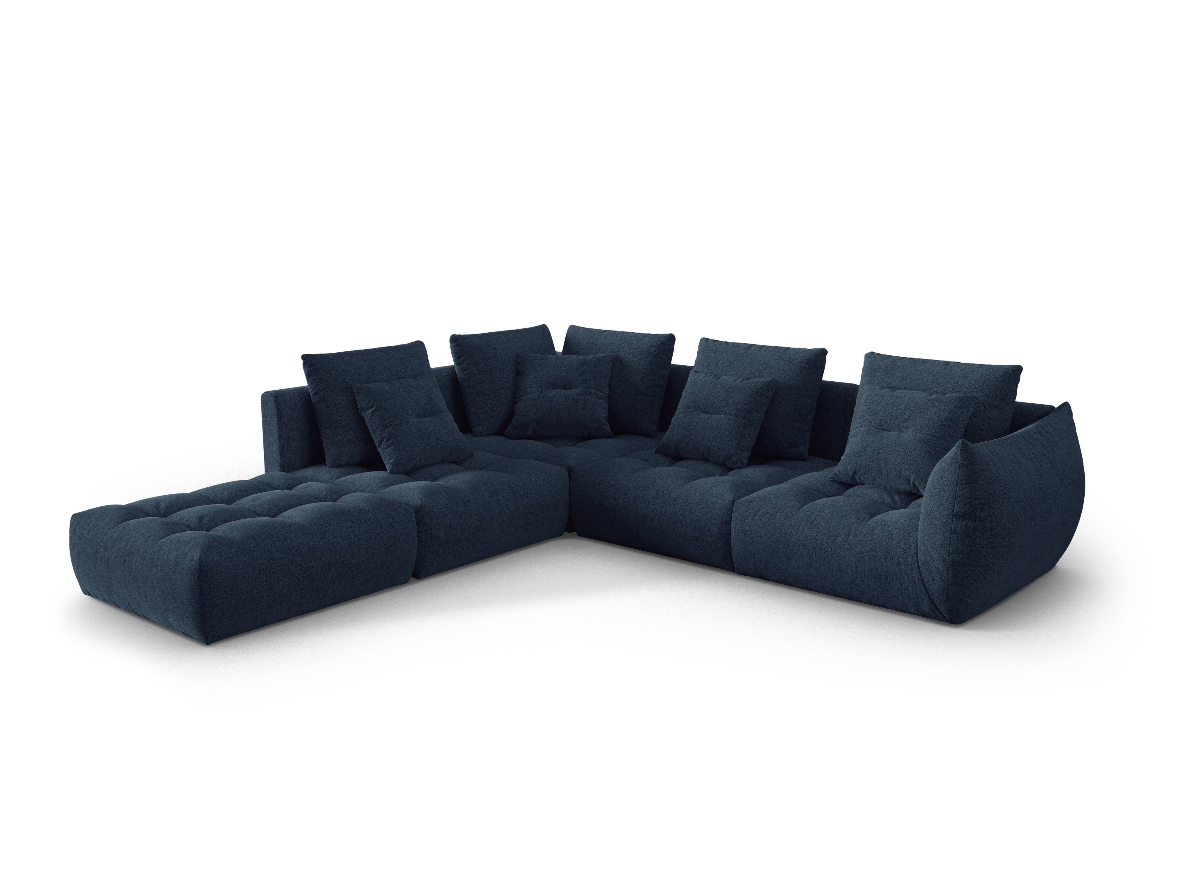 Modular Left Corner Sofa, "Bloom", 4 Seats, Dark Blue, 316x310x95
Made in Europe