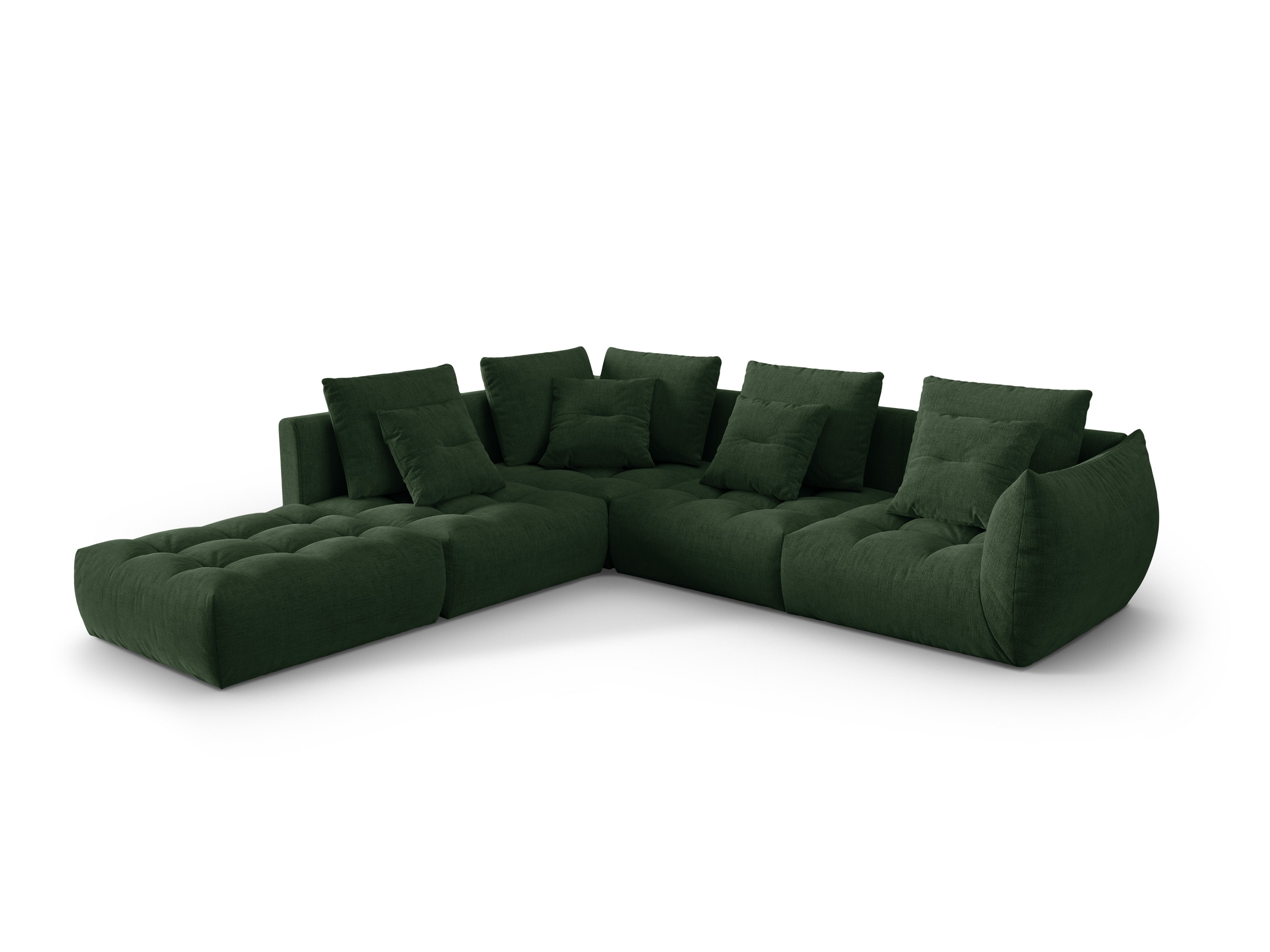 Modulares linke Ecksofa, "Bloom", 4 Sitze, Moss Green, 316x310x95
In Europa gemacht