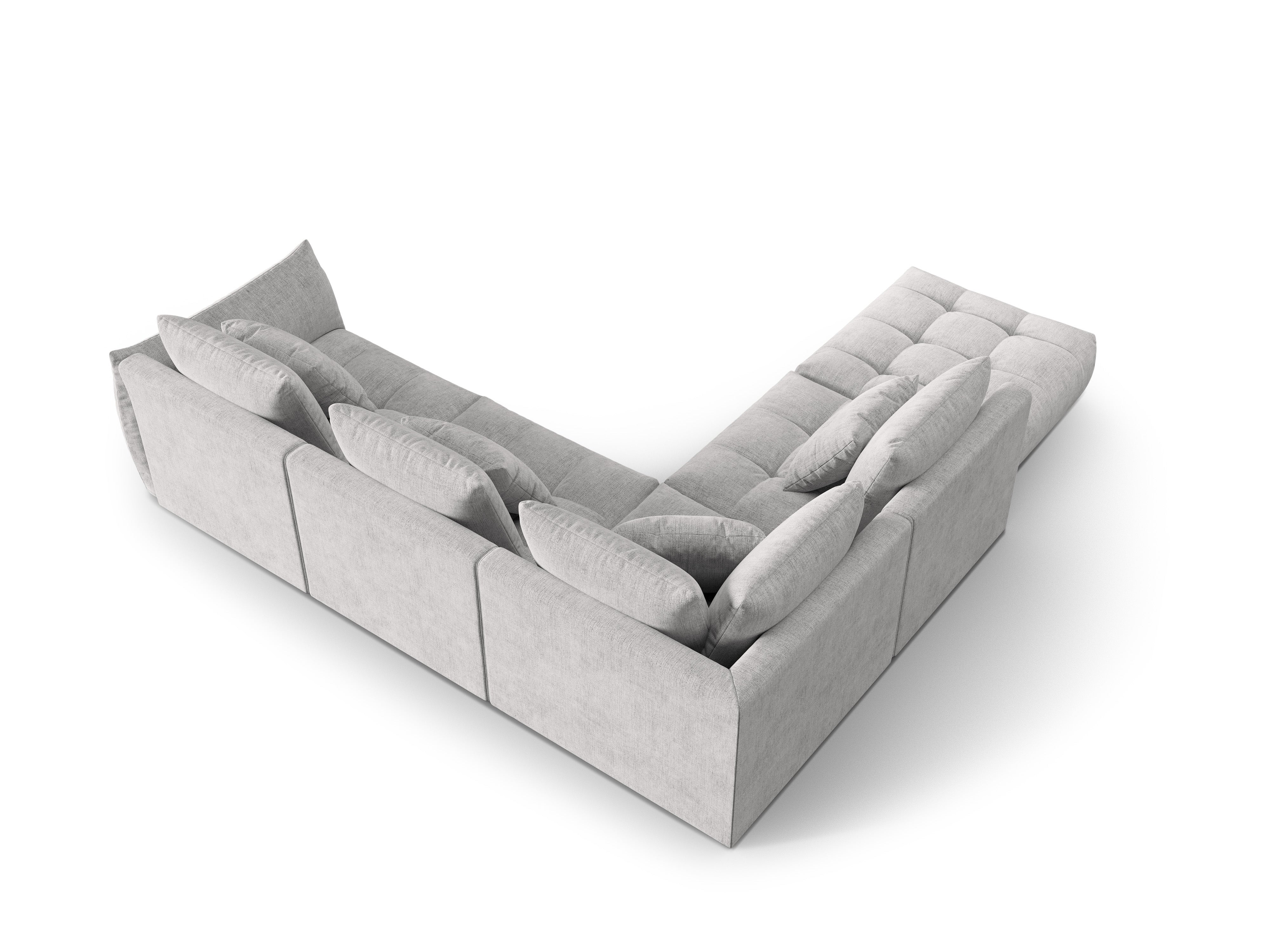 Modular Left Corner Sofa, "Bloom", 4 Seats, Silver, 316x310x95
Made in Europe