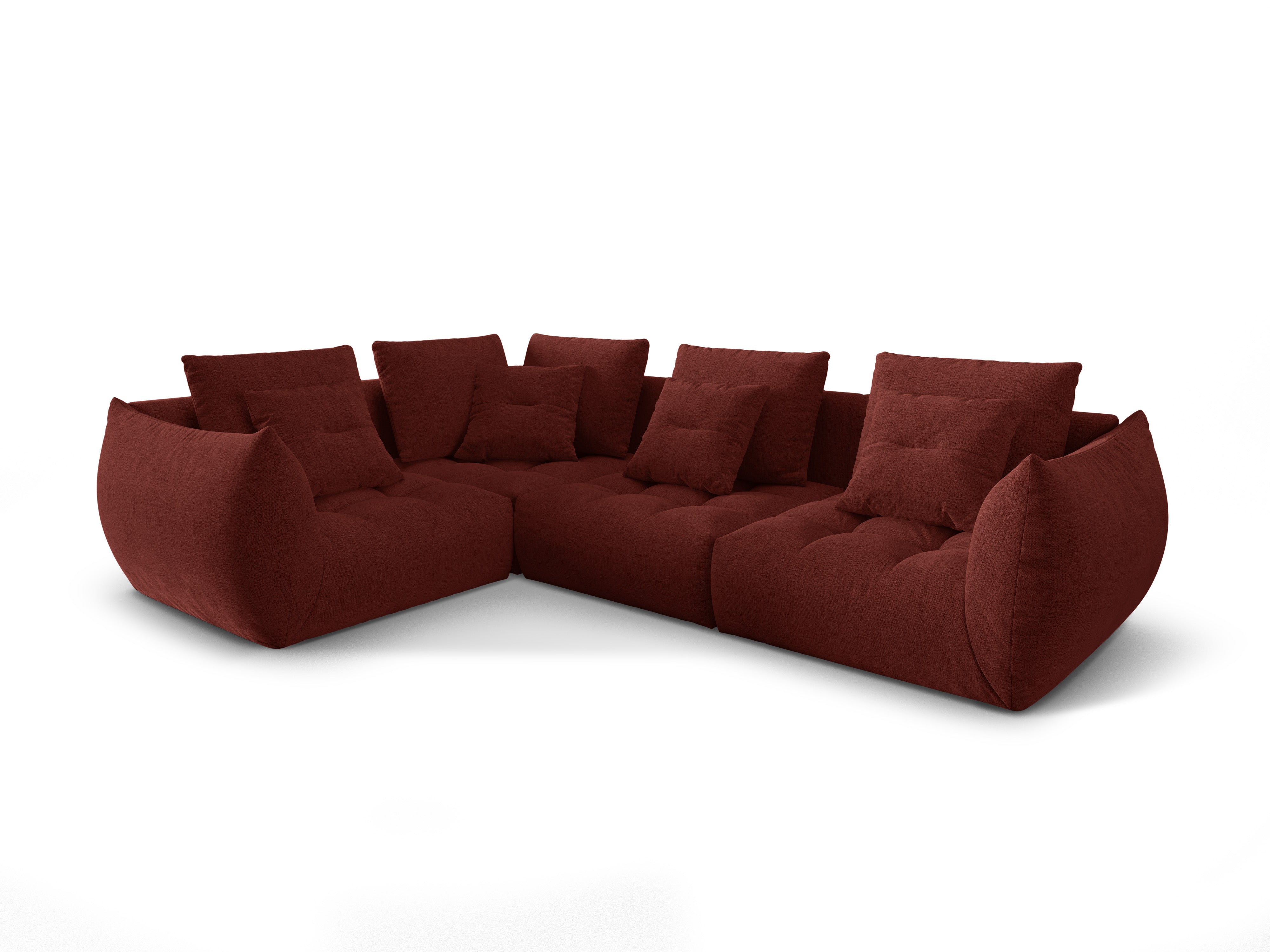 Modulares linke Ecksofa, "Bloom", 3 Sitze, rot, 316x216x95
In Europa gemacht