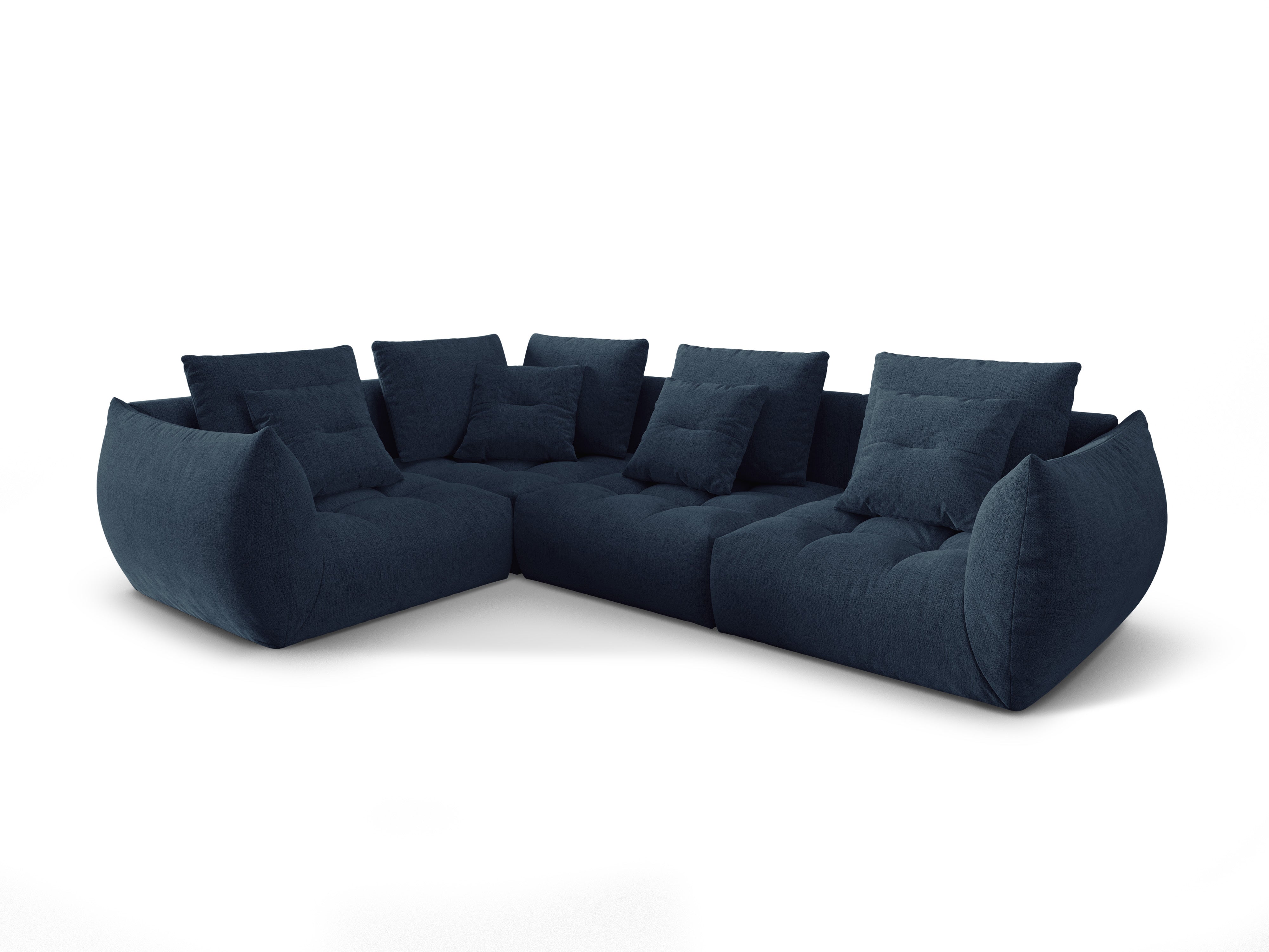 Modular Left Corner Sofa, "Bloom", 3 Seats, Dark Blue, 316x216x95
Made in Europe