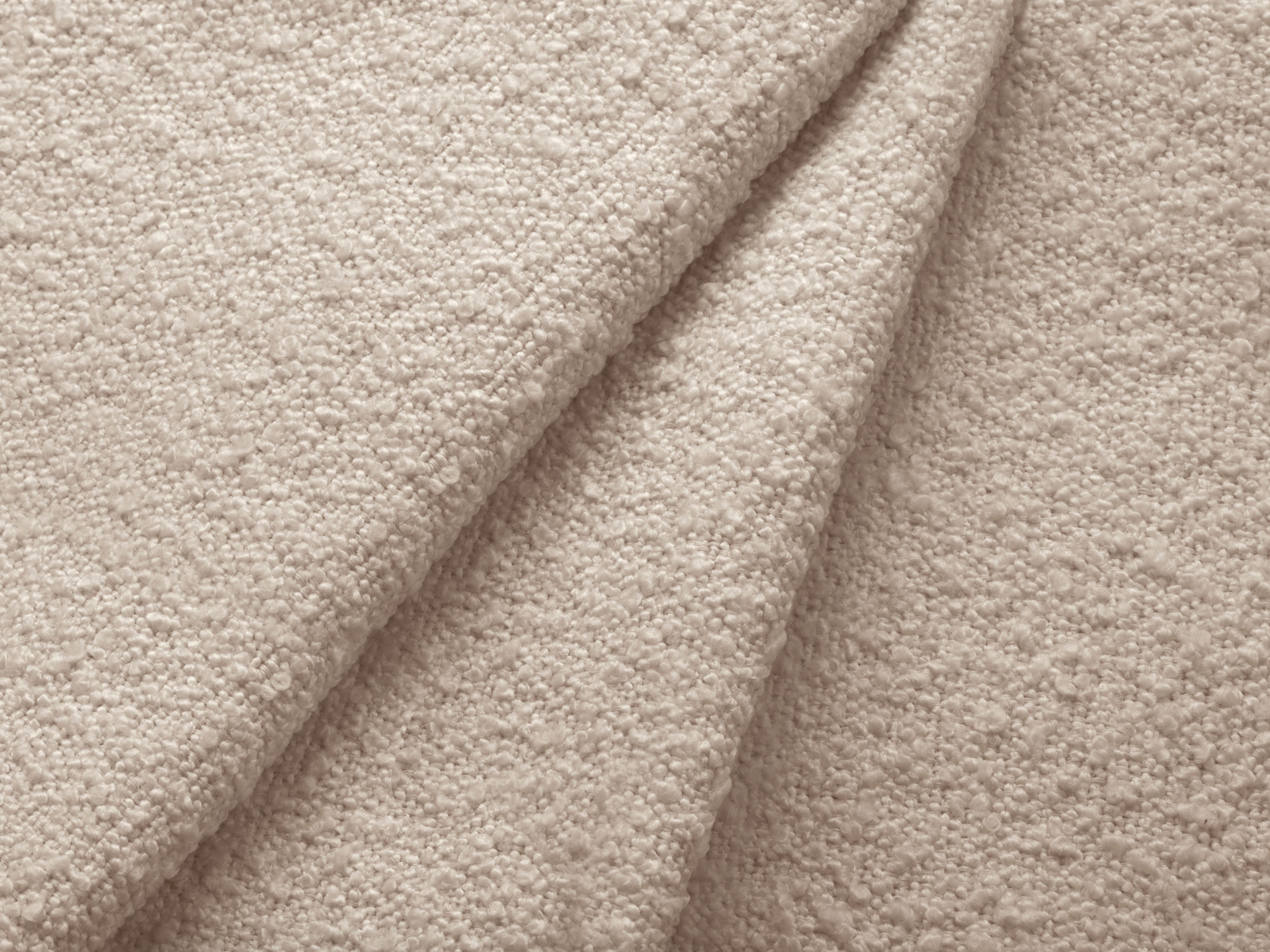 Rechteckiger Hocker KATE beige Boucle