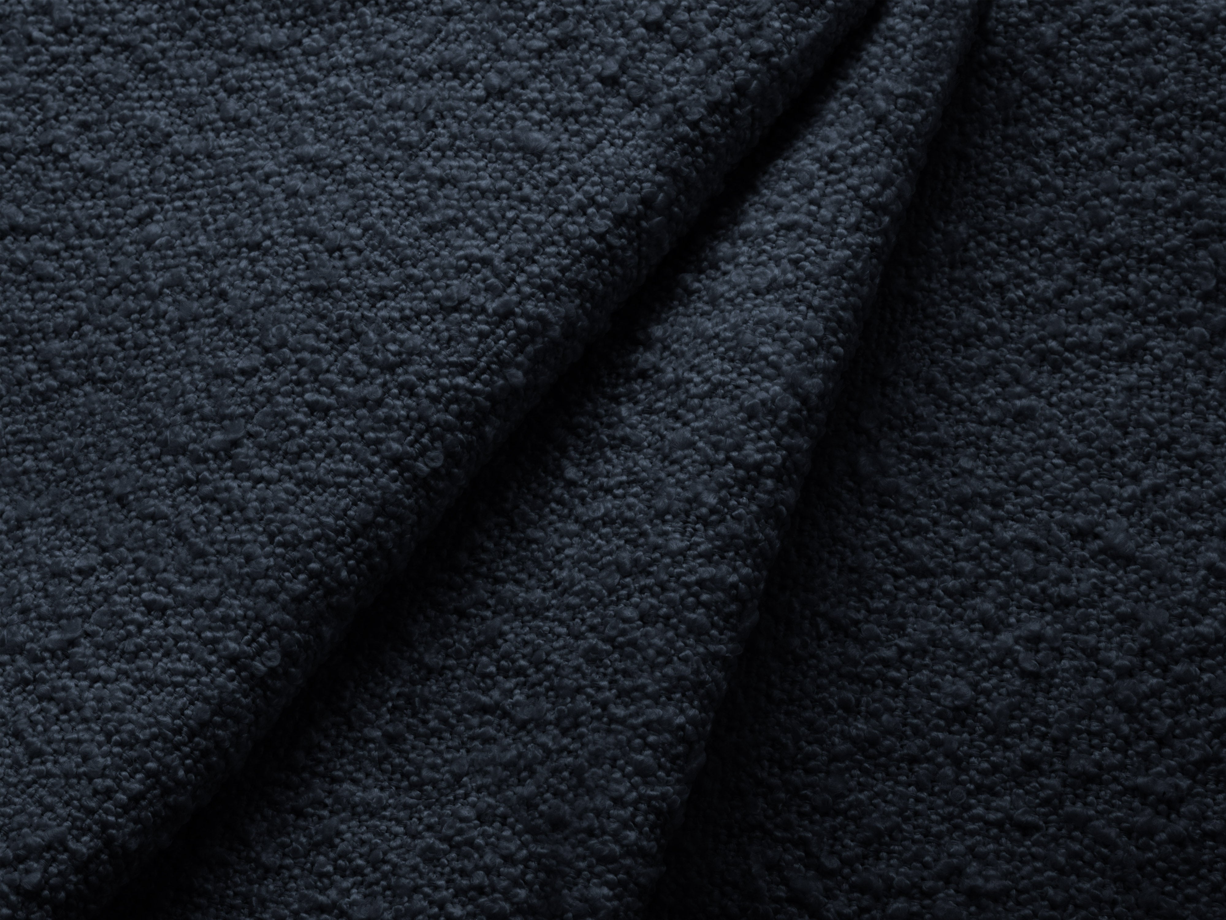 MILEY Puff dark blue boucle