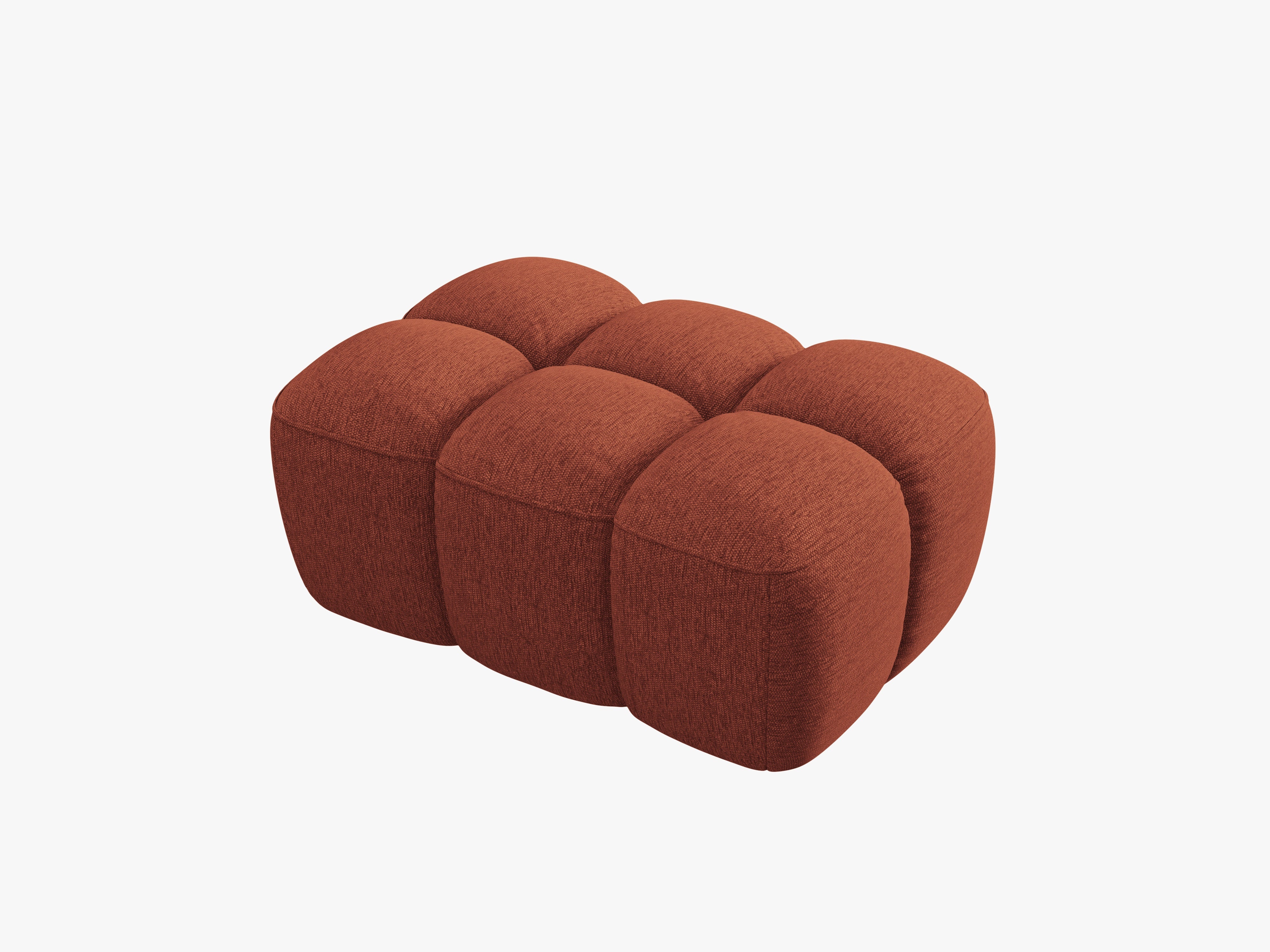 Samt Pouf LISA Terrakotta Chenille [Monika]