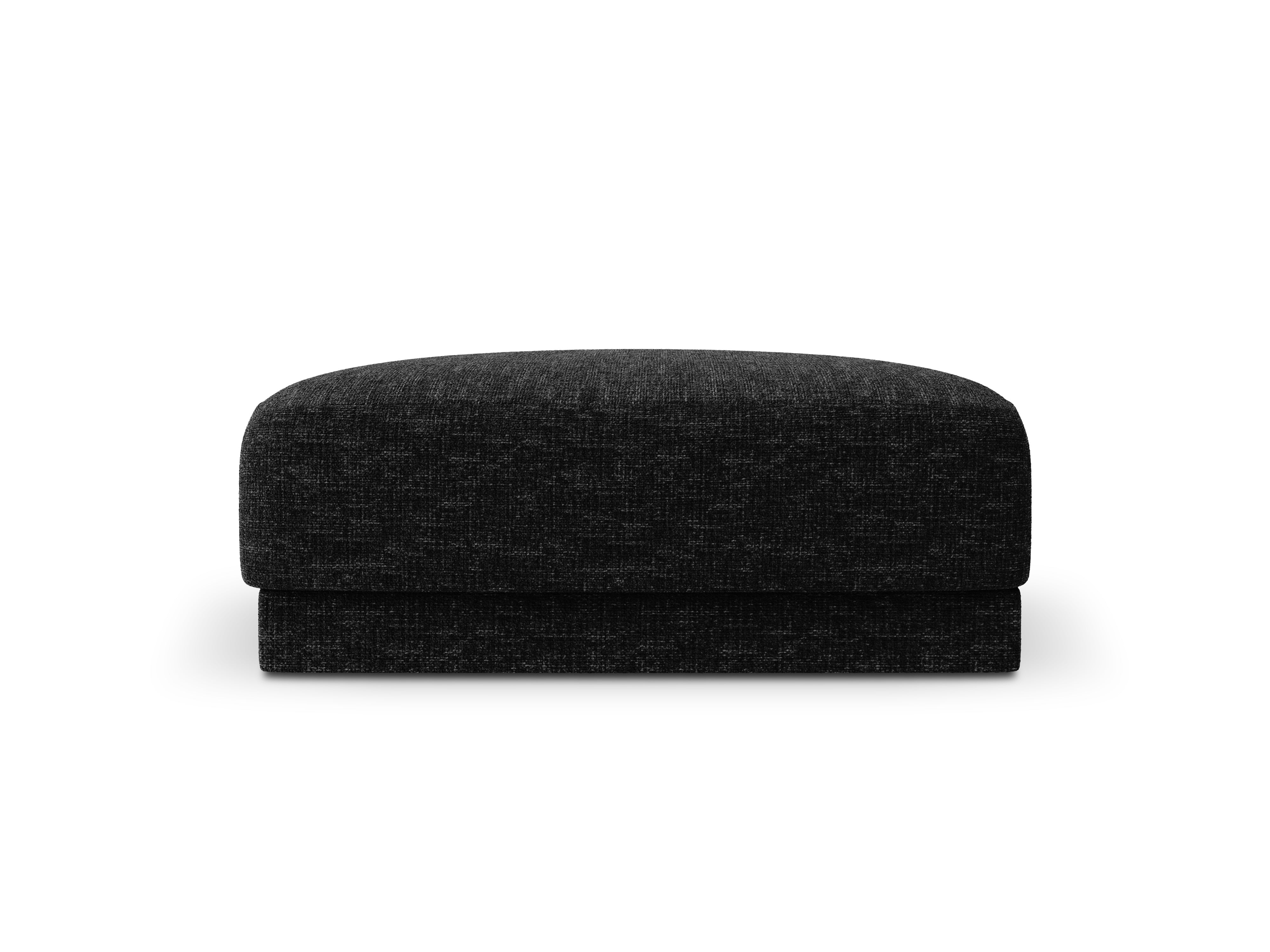 MILEY Anthracite Chenille Pouf