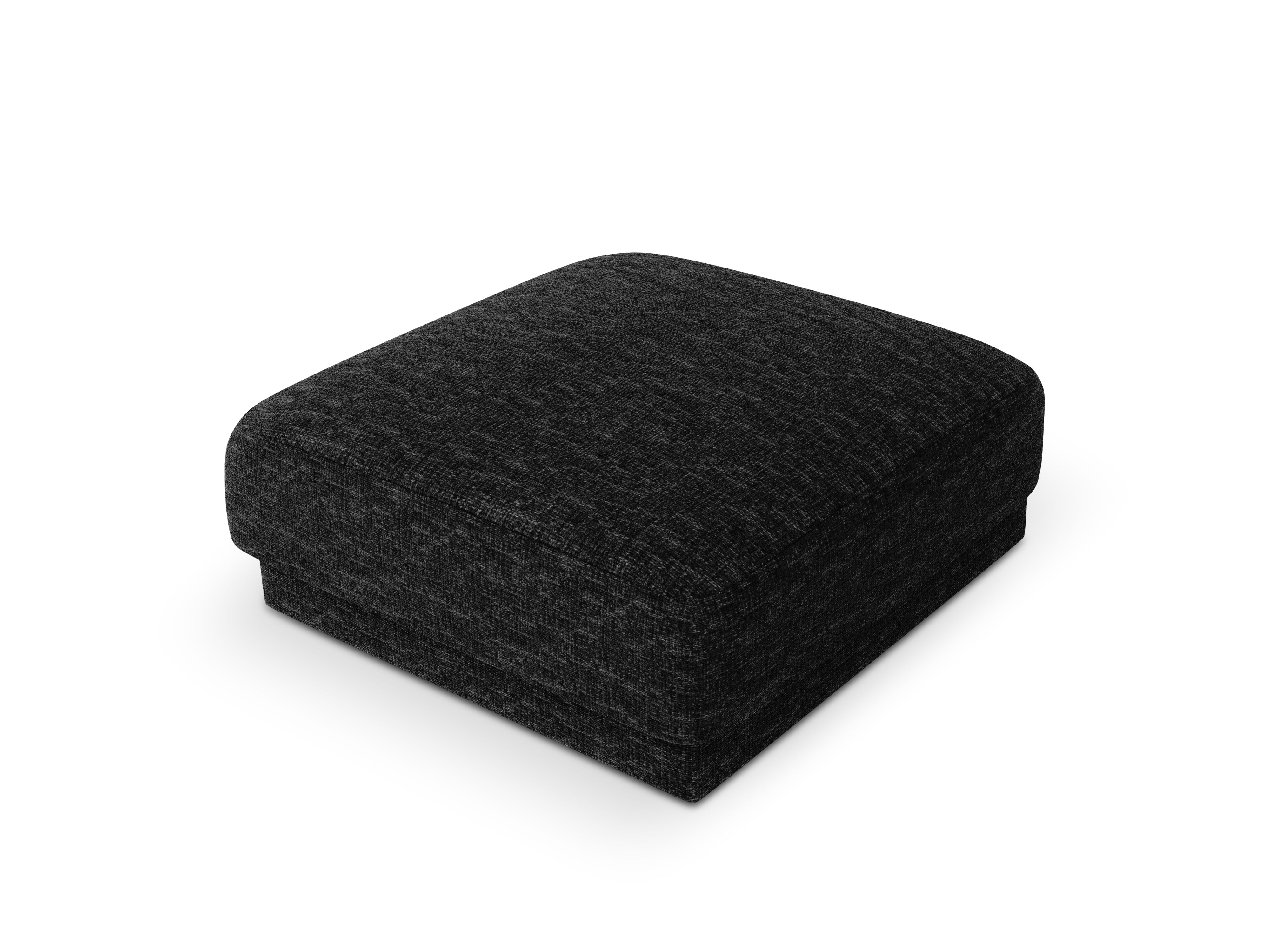 MILEY Anthracite Chenille Pouf