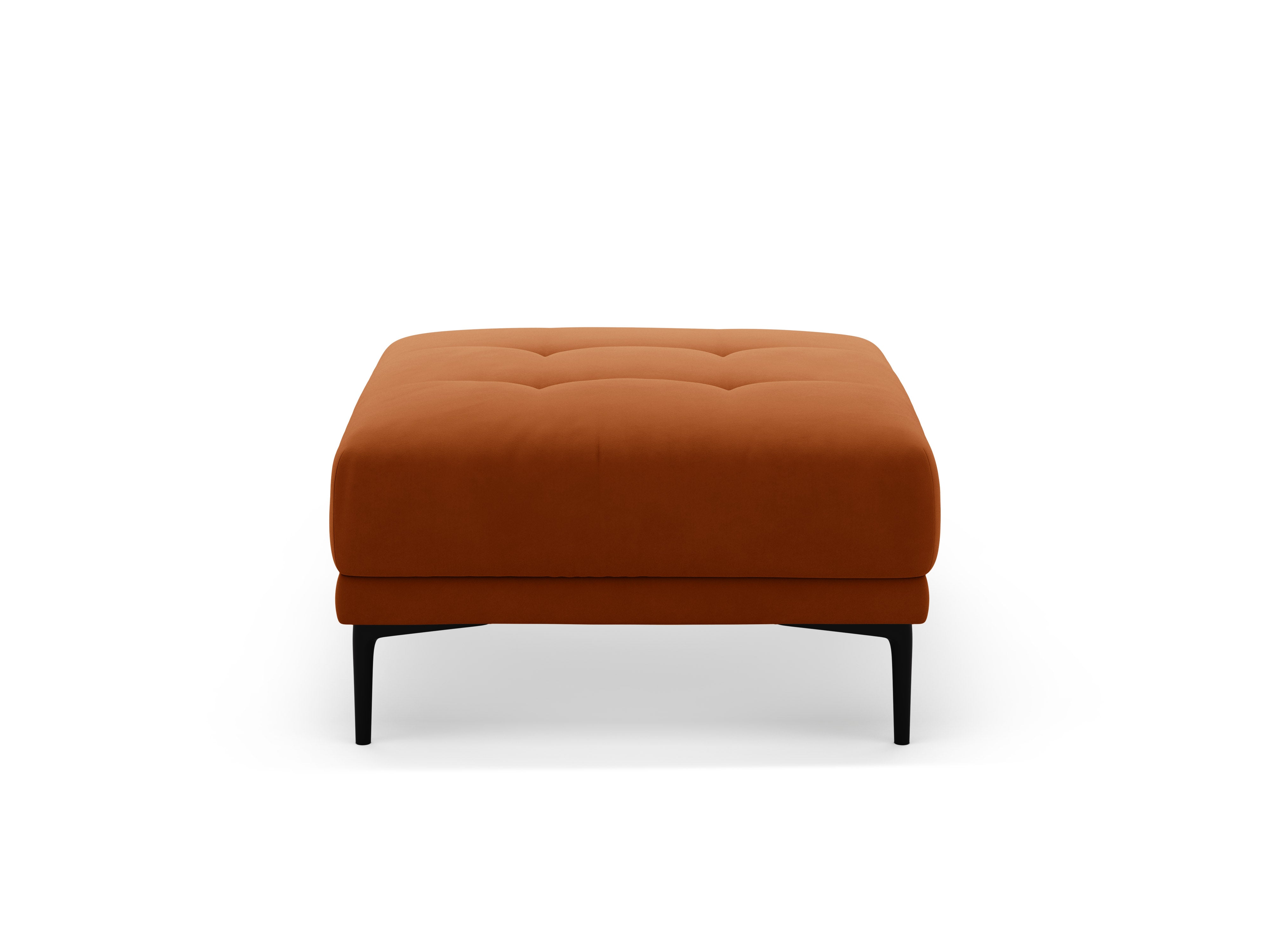Square Velvet Pouf BEMY Terracotta