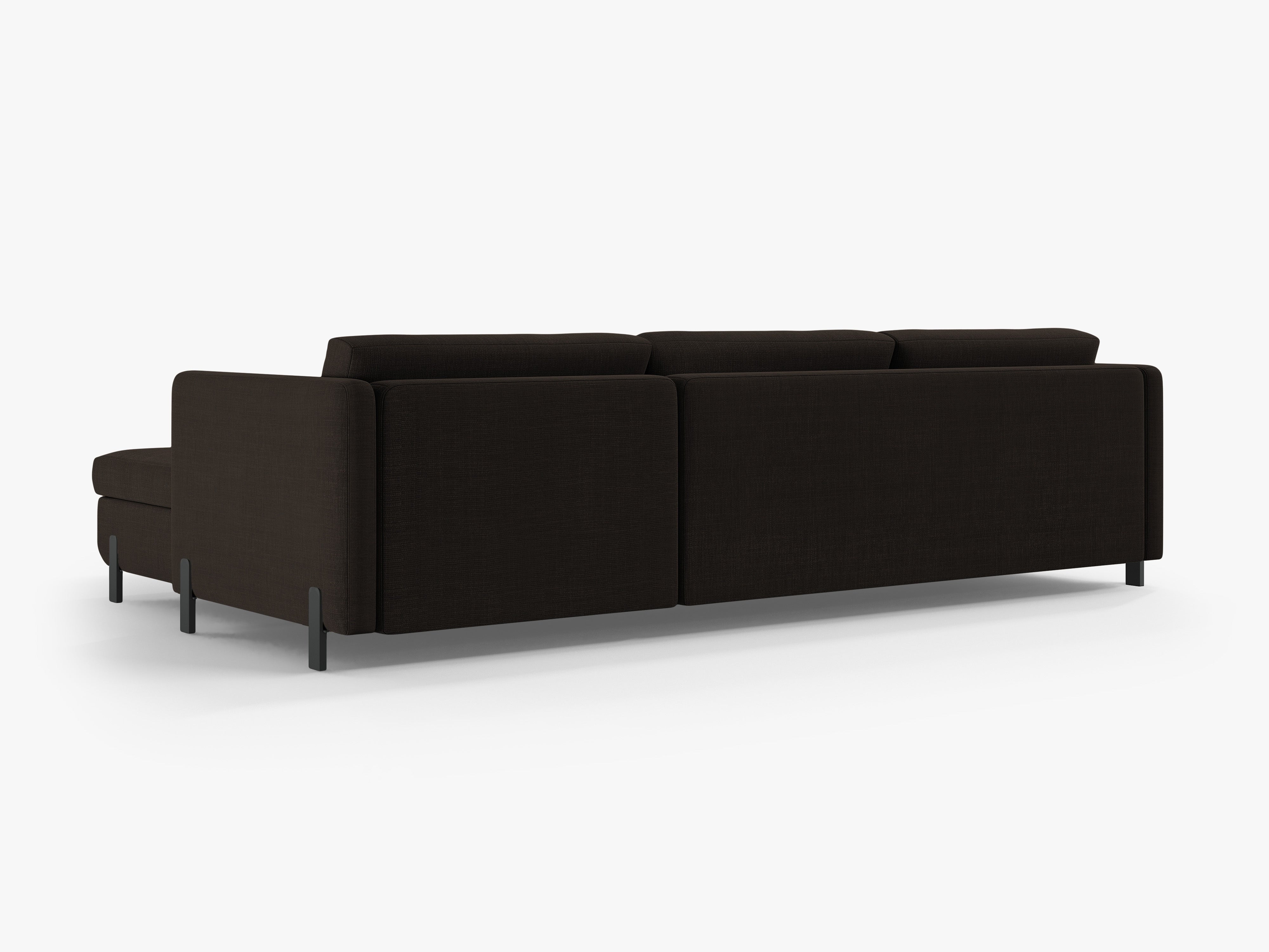 Right Corner Sofa with Bed Function and Box, "Gloria", 5 Seats, Dark Gray, 280x170x80
Made in Europe