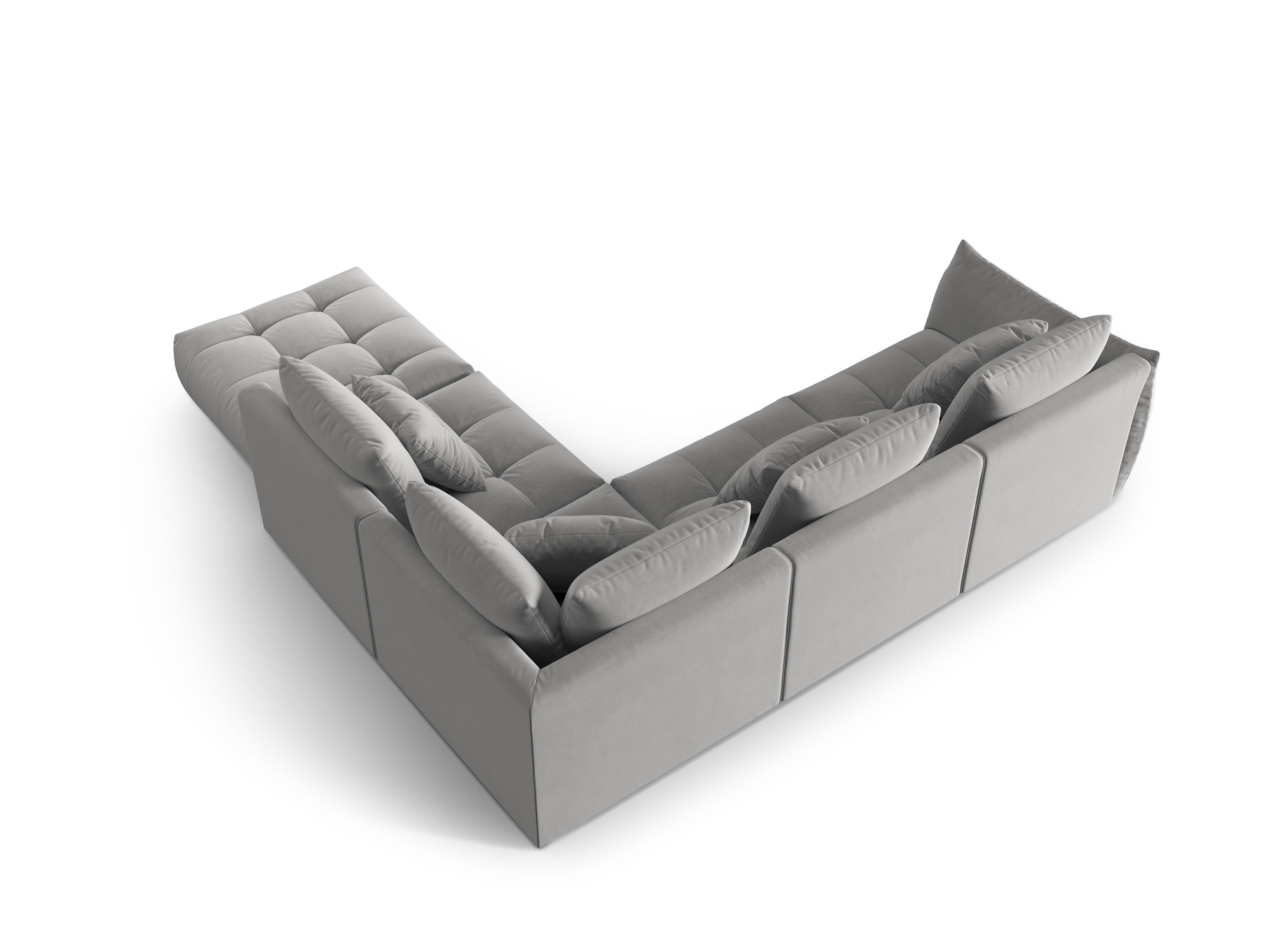 Velvet Modular Right Corner Sofa, "Bloom", 4 Sitze, Grau, 316x310x95
In Europa gemacht