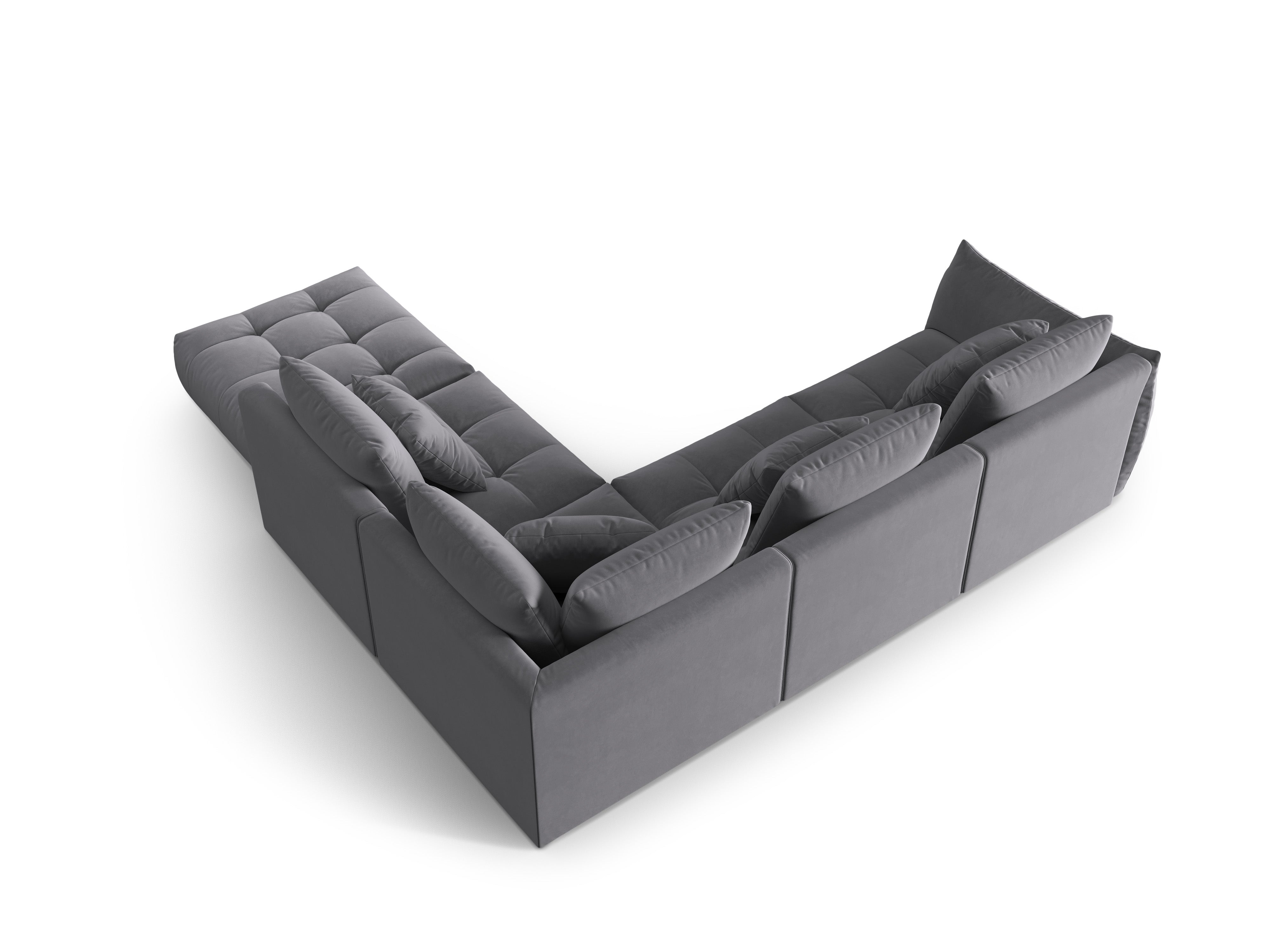 Velvet Modular Right Ecke Sofa, "Bloom", 4 Sitze, Dunkelgrau, 316x310x95
In Europa gemacht